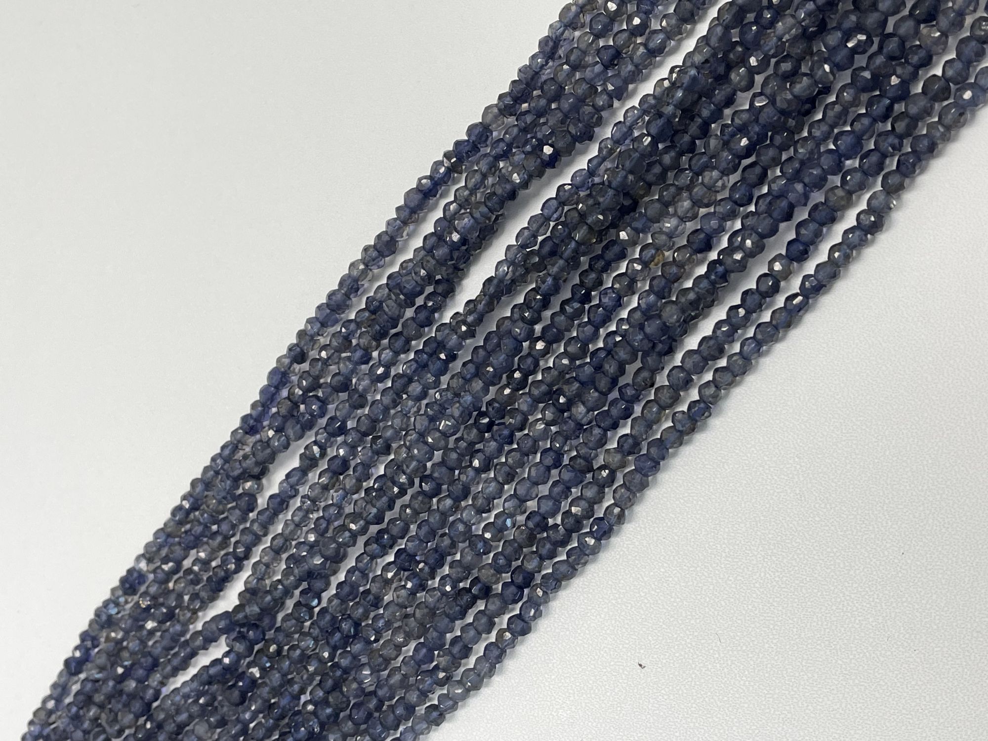 Iolite Rondelle Faceted