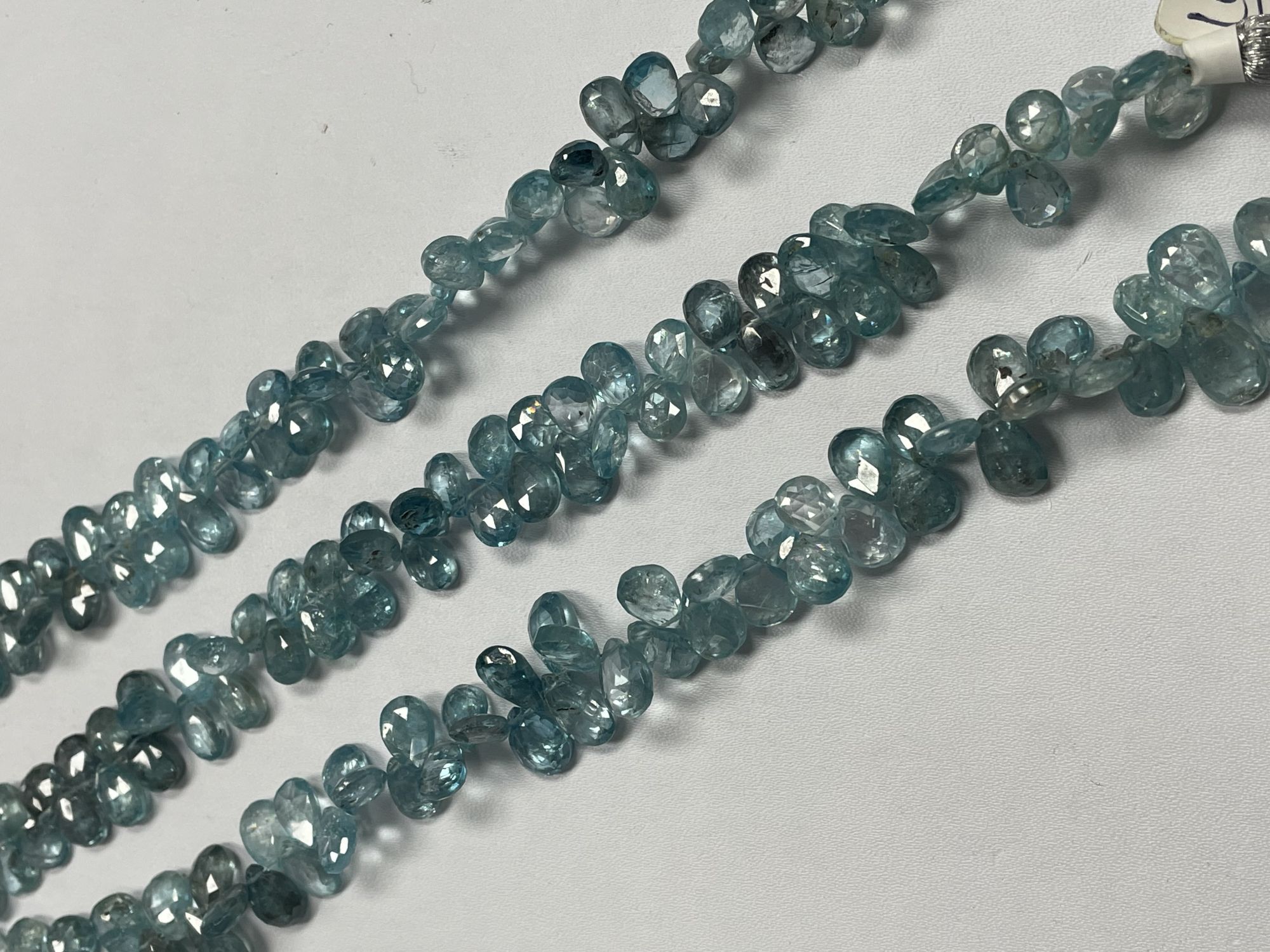 Blue Zircon Pear Faceted