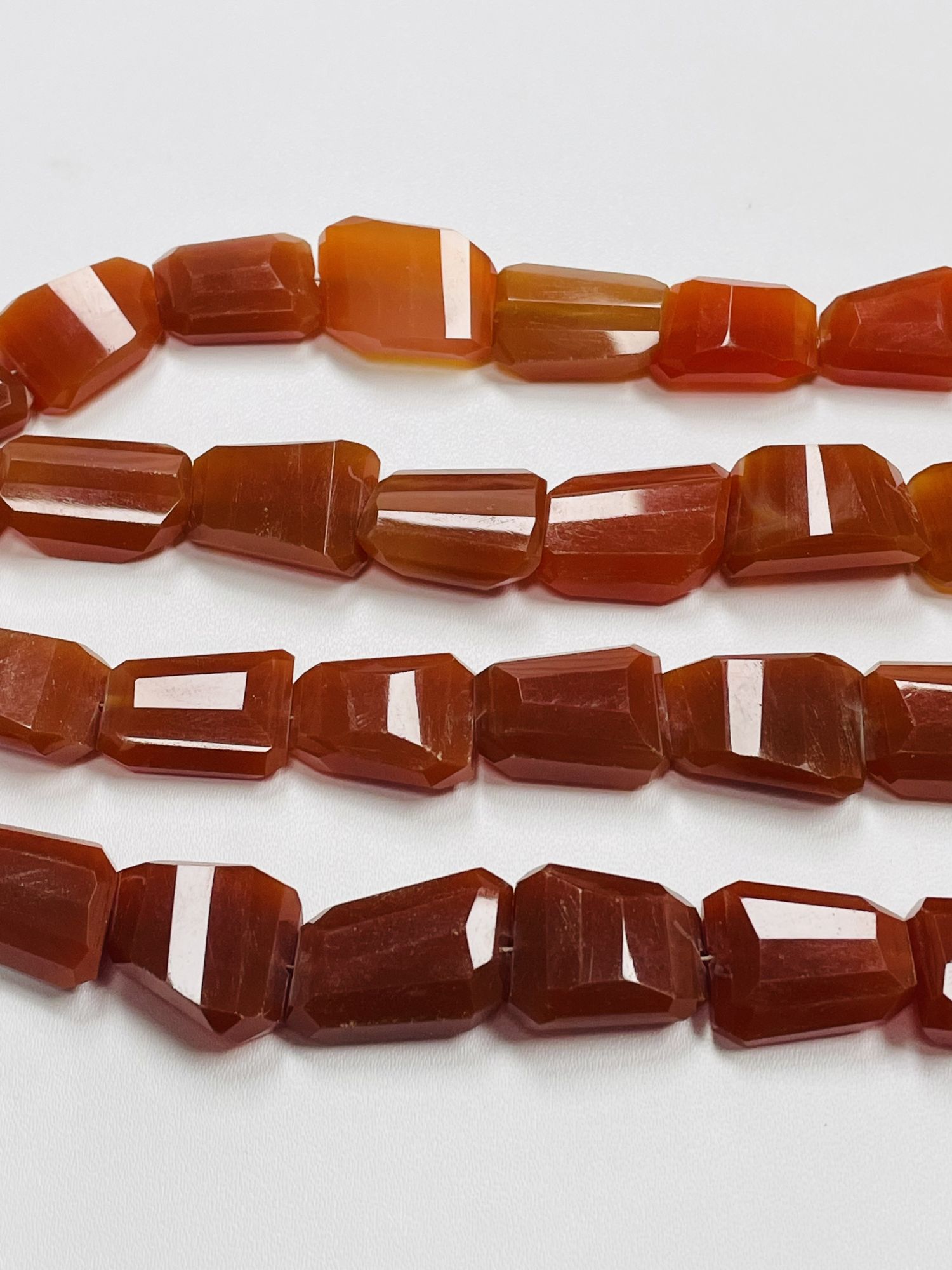 Carnelian Nugget Faceted