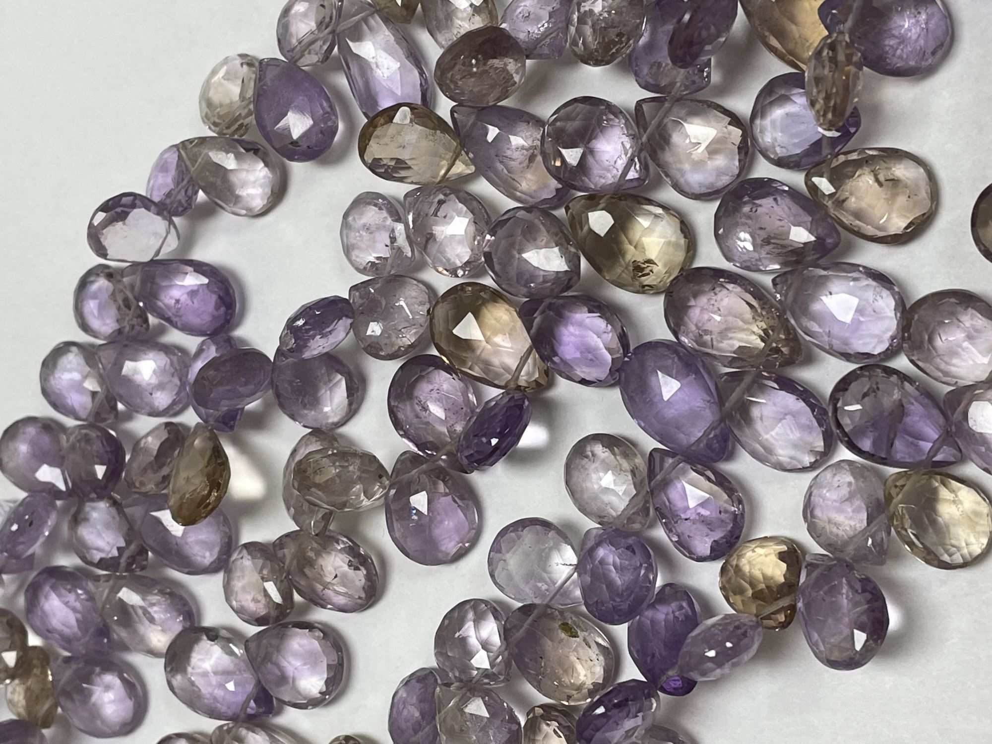 Ametrine Pear Faceted