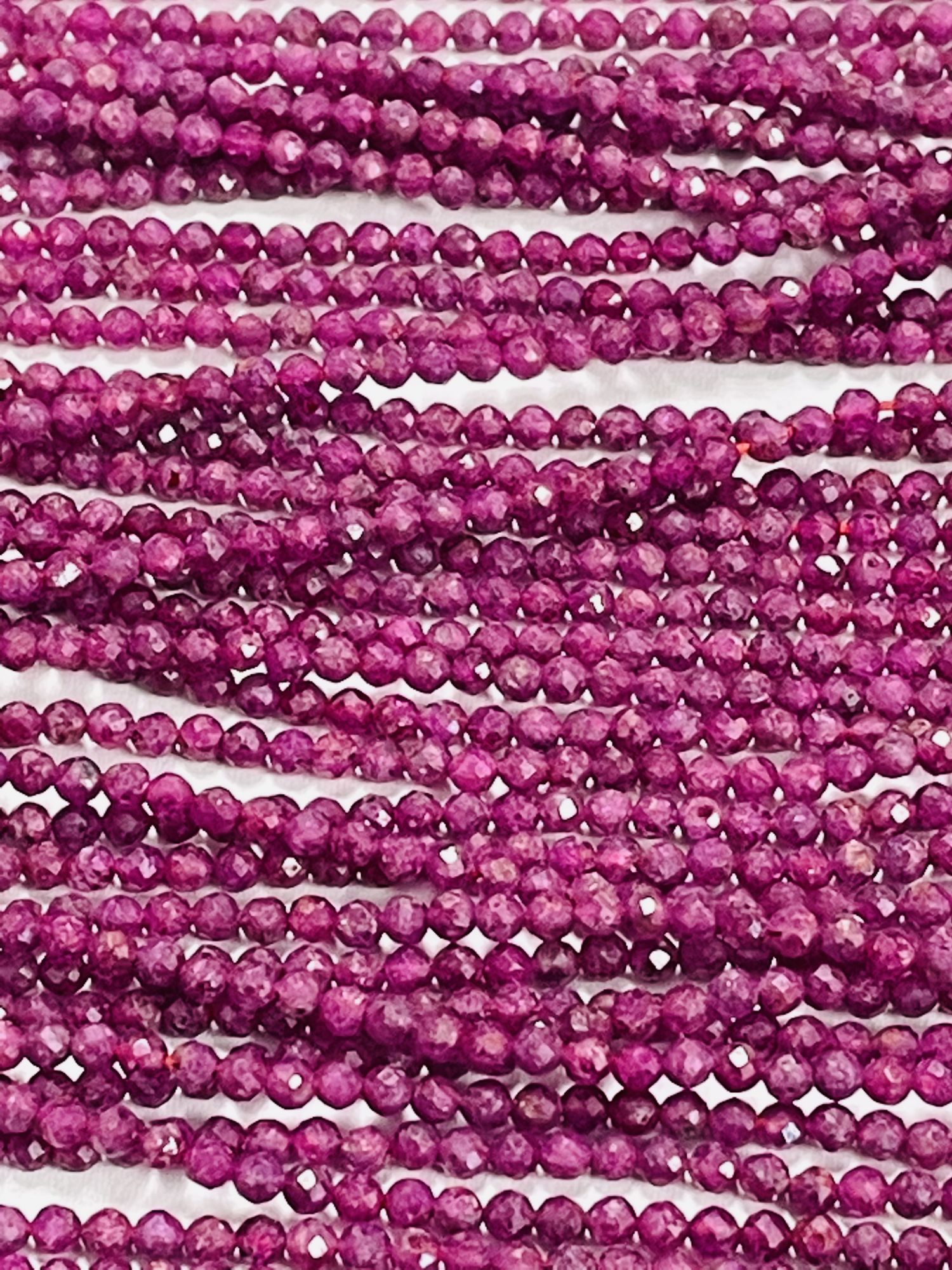 Ruby Rondelle Faceted