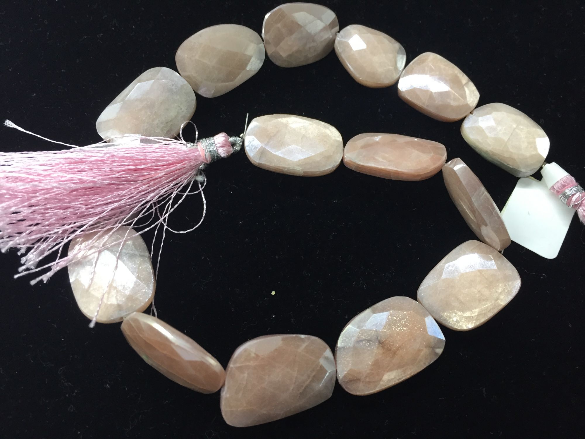 Moonstone Nuggets Faceted