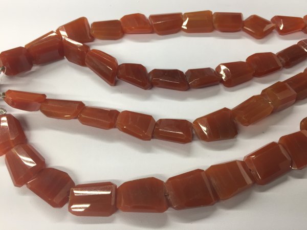 Carnelian Nuggets Faceted