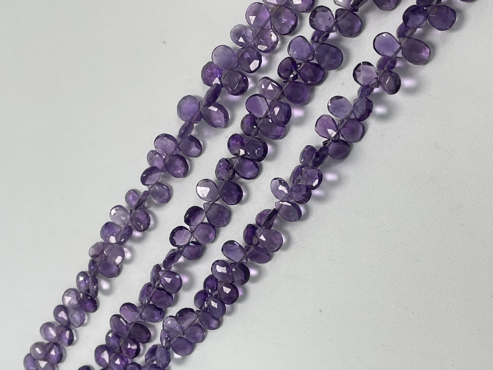 Purple Amethyst Pear Faceted