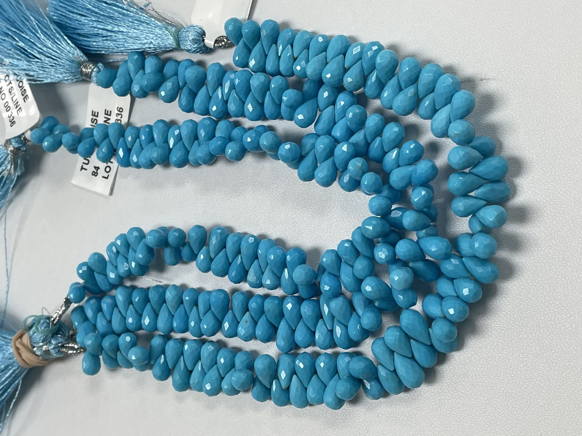 Turquoise Drop Faceted