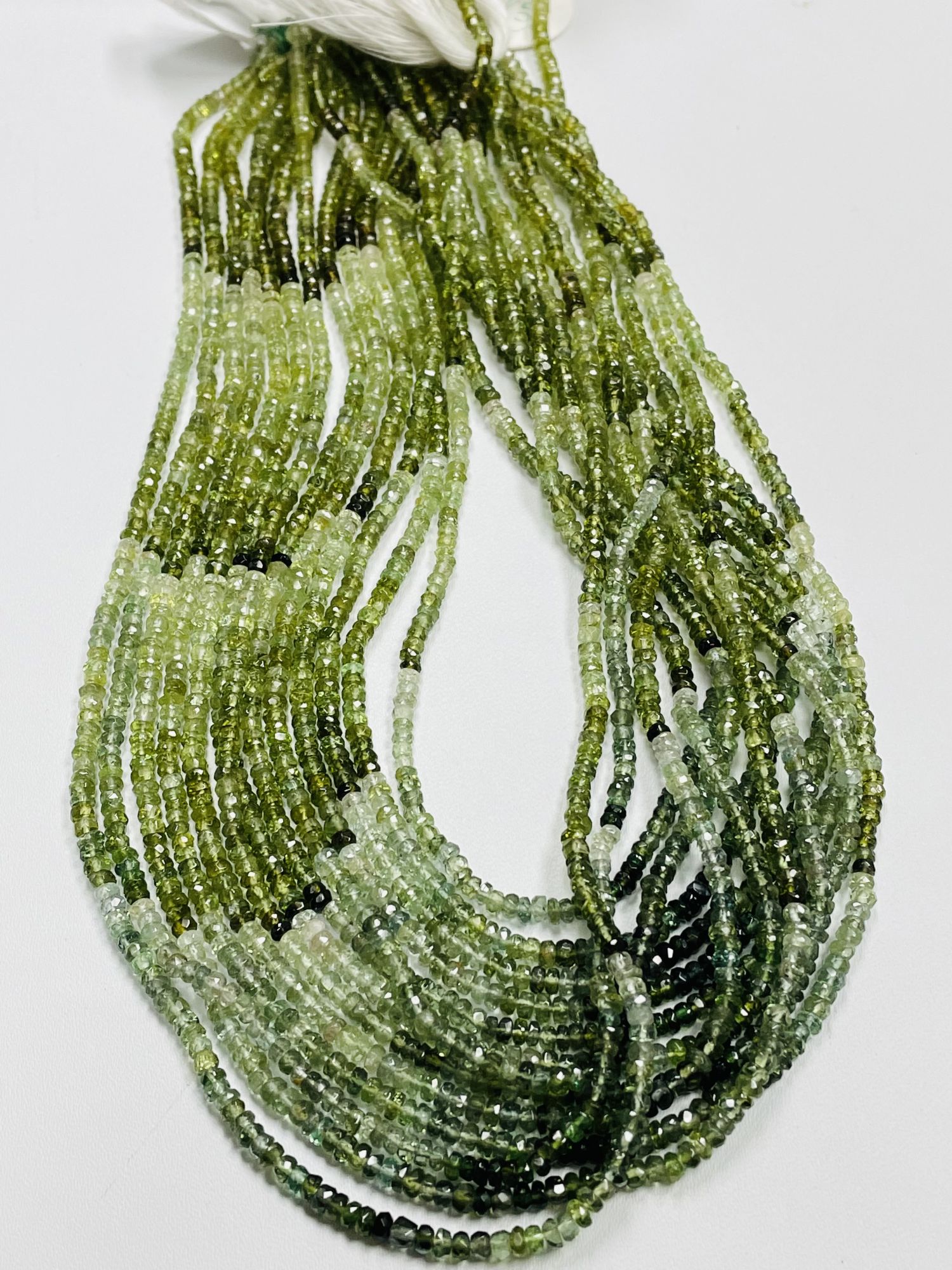 Shaded Tourmaline Rondelle Faceted