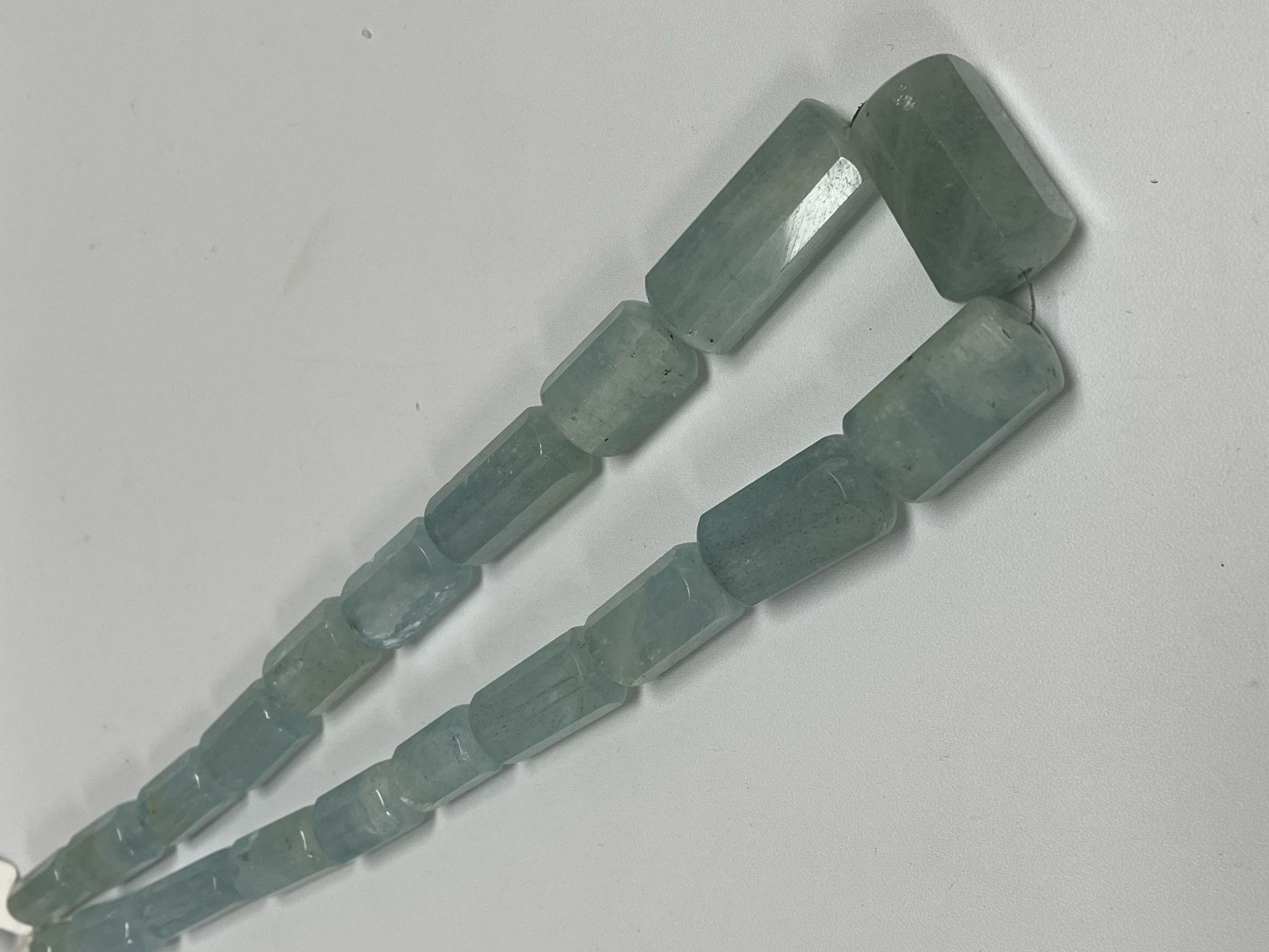 Aquamarine Tube Faceted