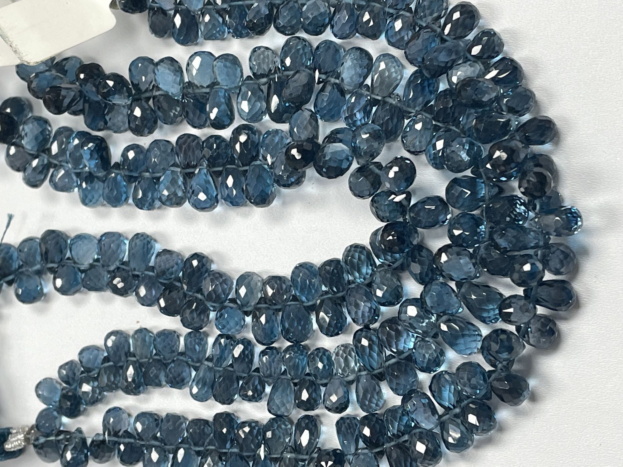 London Blue Topaz  Drop Faceted