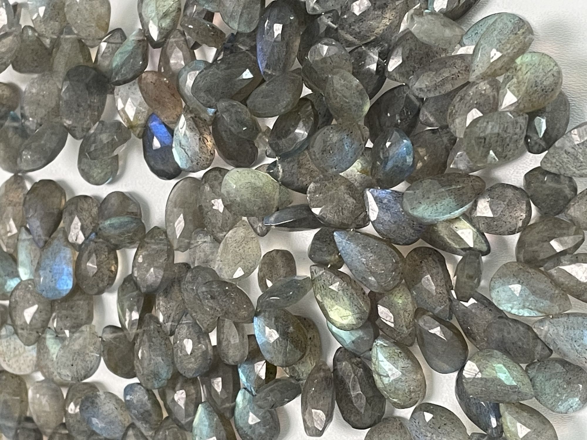 Labradorite Pear Faceted