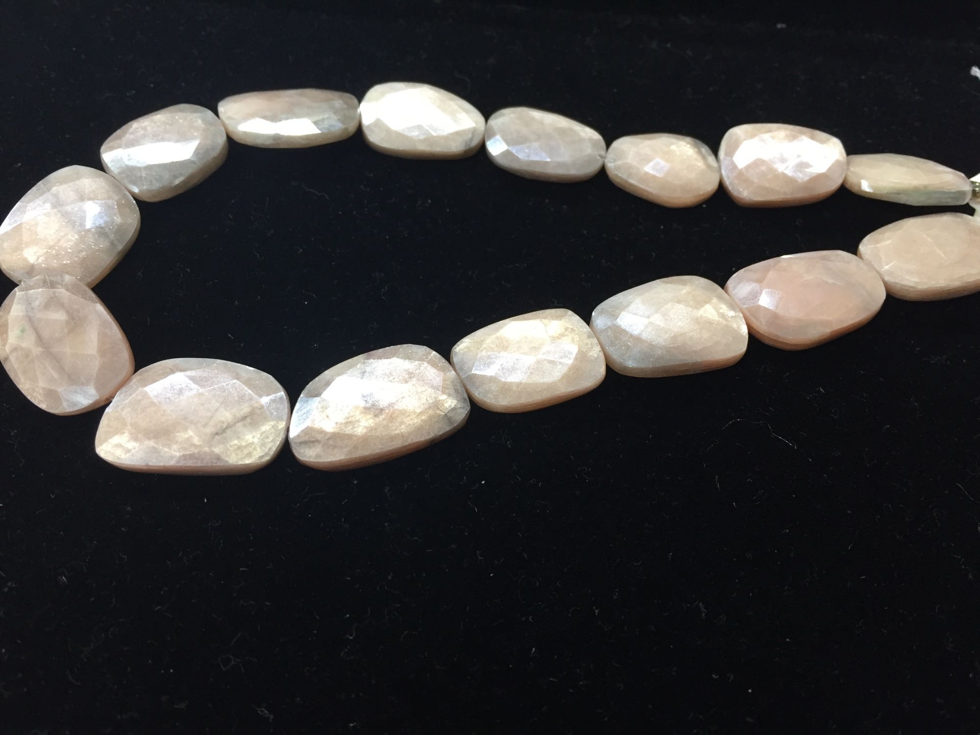 Moonstone Nuggets Faceted