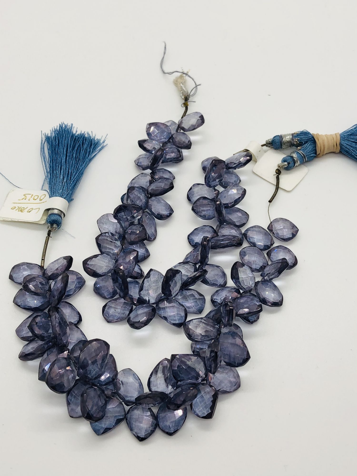 Blue Mystic Quartz Leaf Shape Faceted