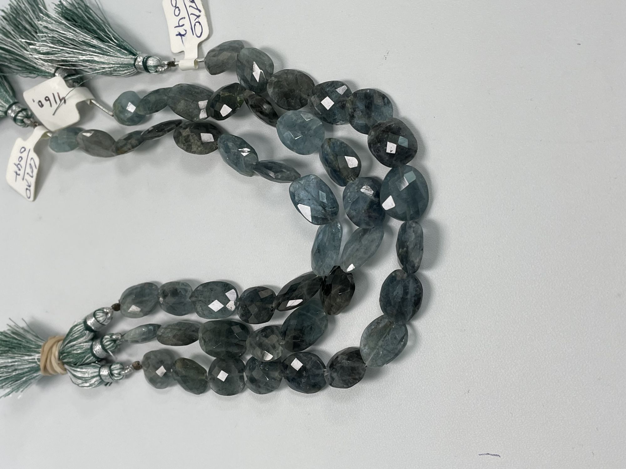 Moss Aquamarine Nugget Faceted