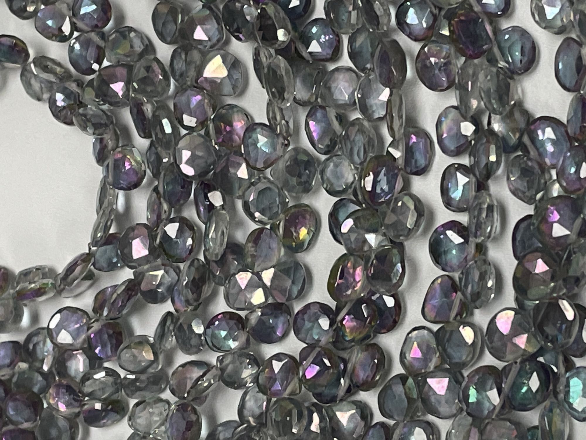 Mystic Topaz Heart Faceted