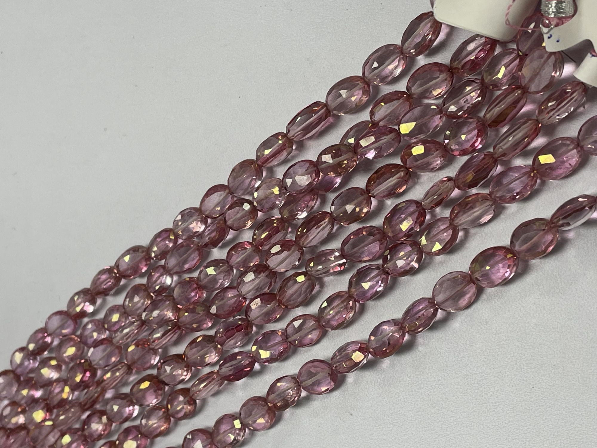 Pink Mystic Quartz Oval Faceted