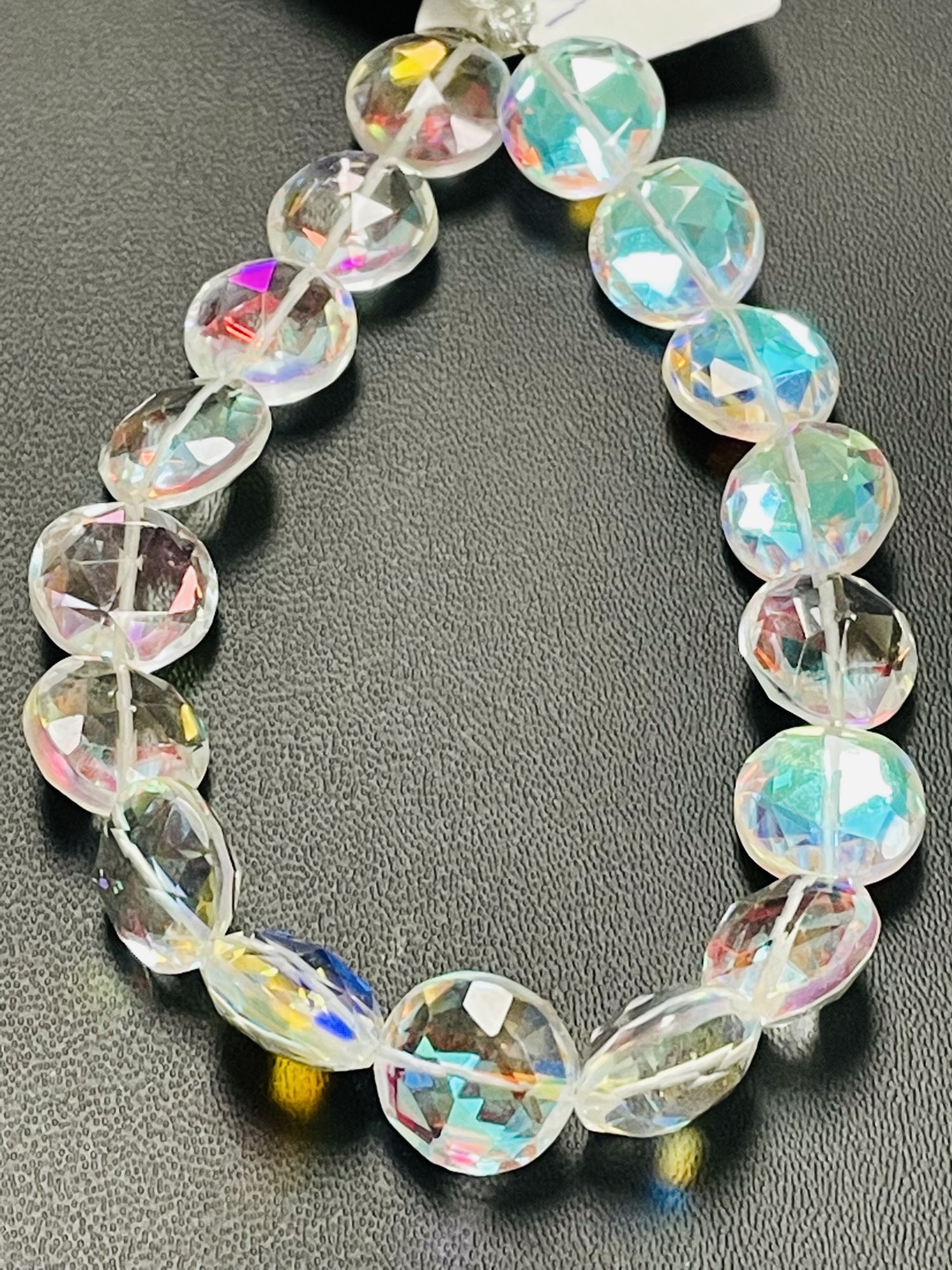 Quartz Coin Faceted