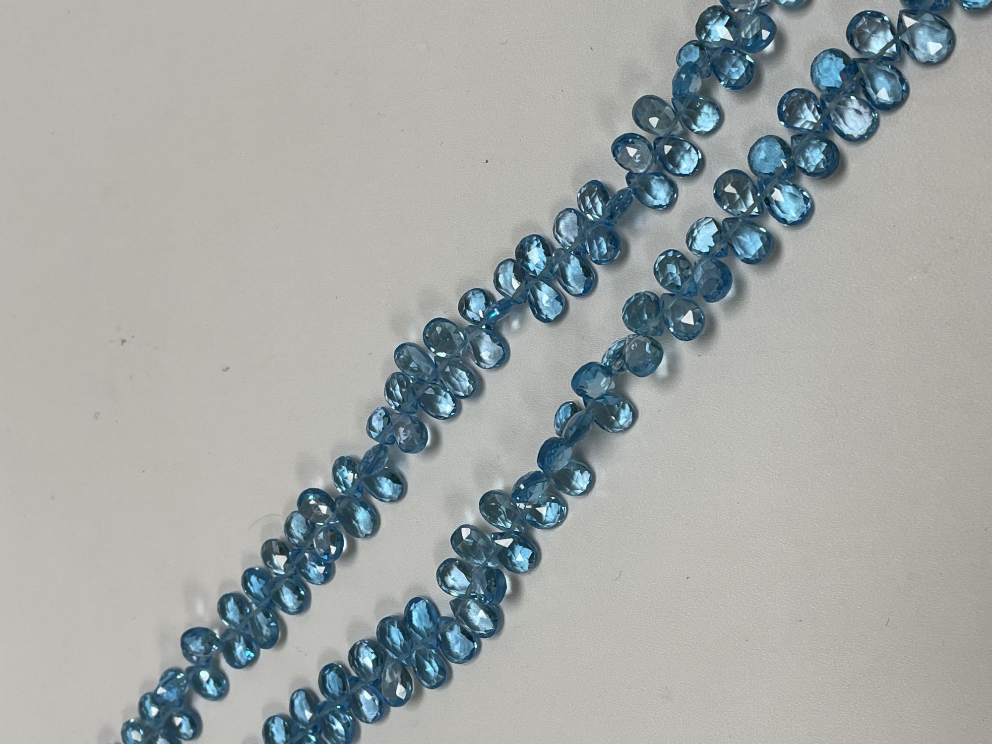 Swiss Blue Topaz Pear Faceted