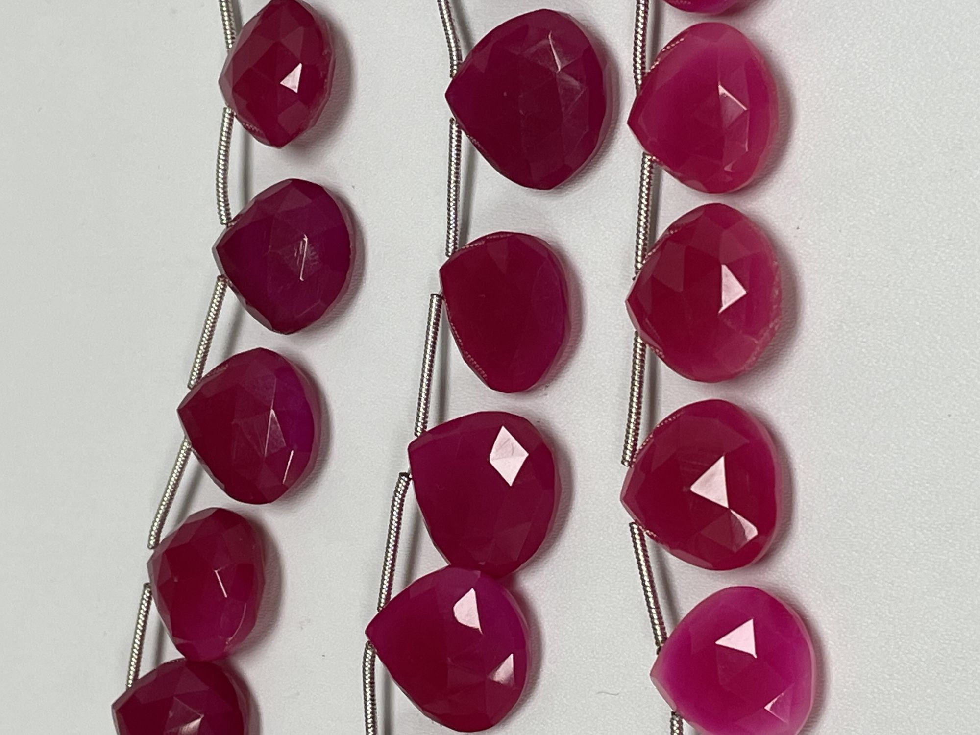 Pink Chalcedony Heart Faceted