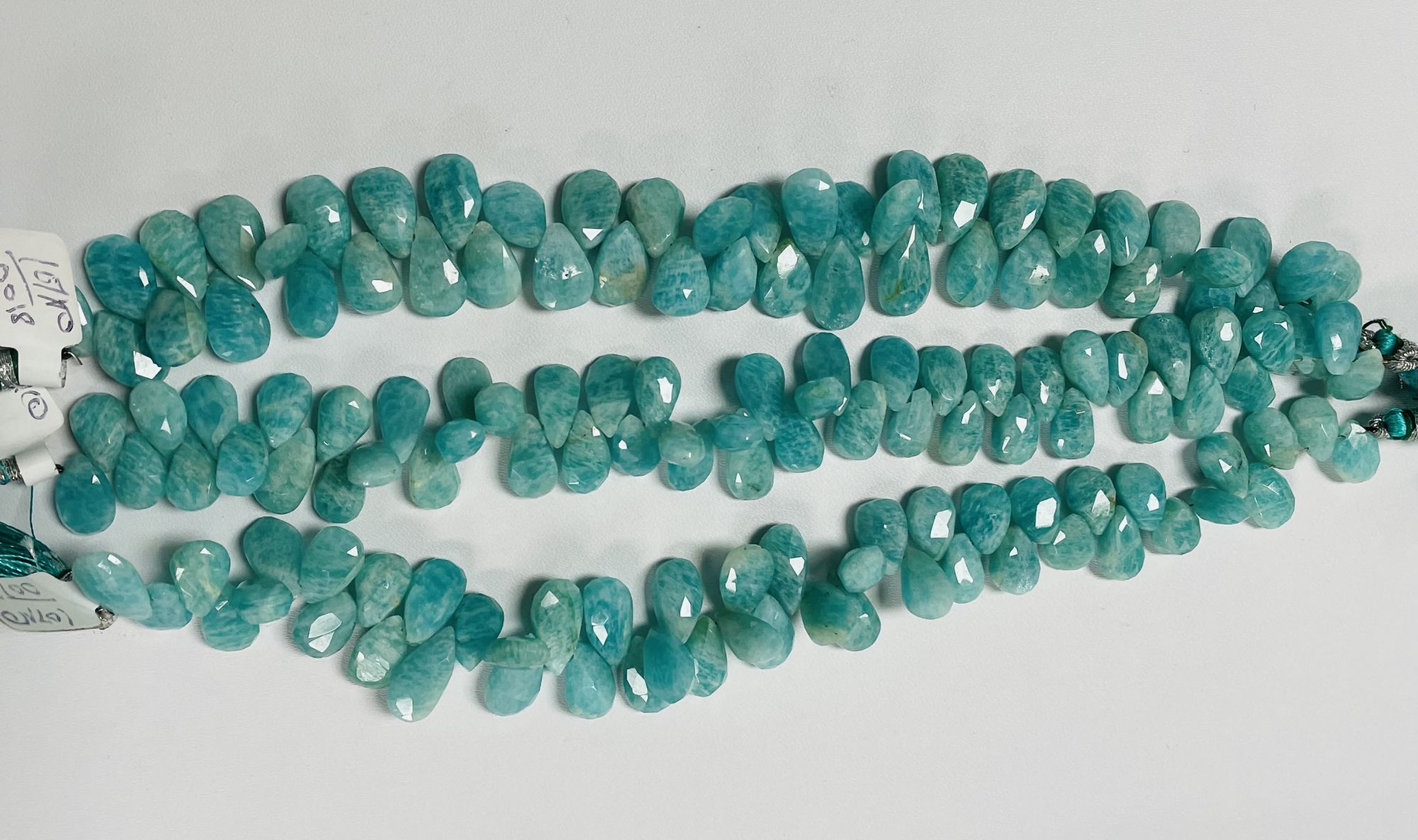 Amazonite Pears Faceted