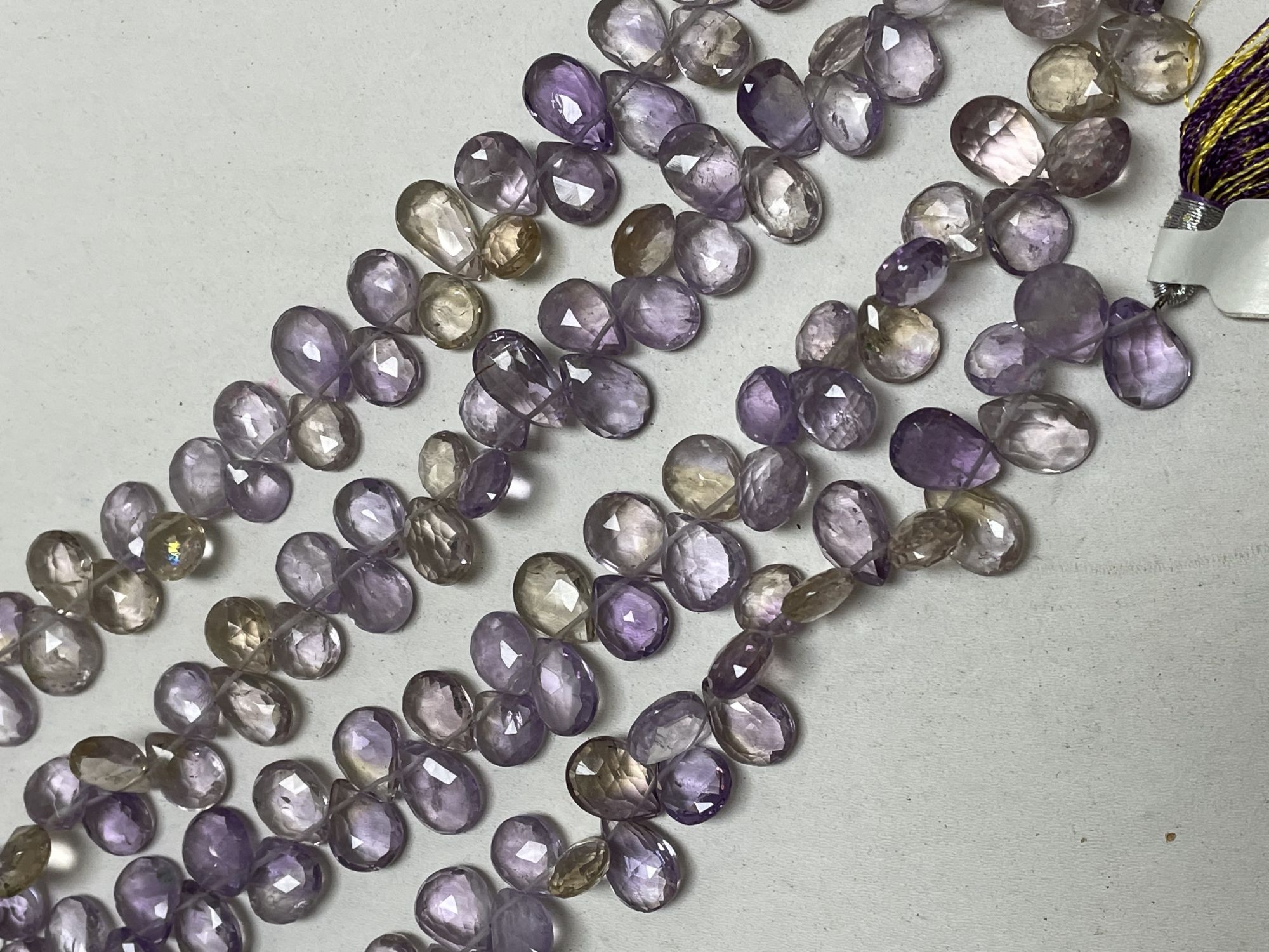 Ametrine Pear Faceted