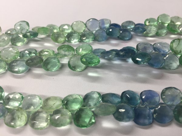 Fluorite Hearts Faceted