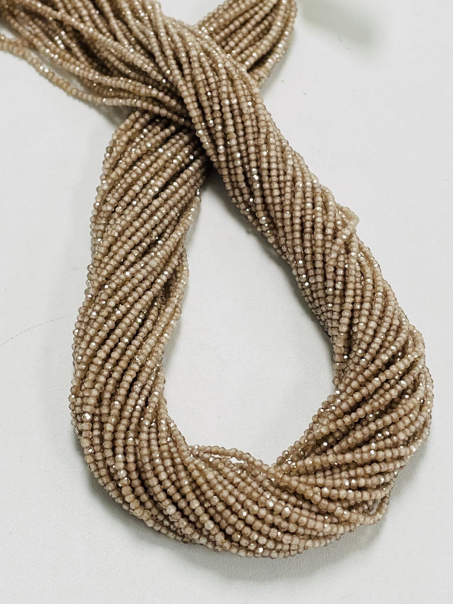 Brown Zircon Rondelle Faceted