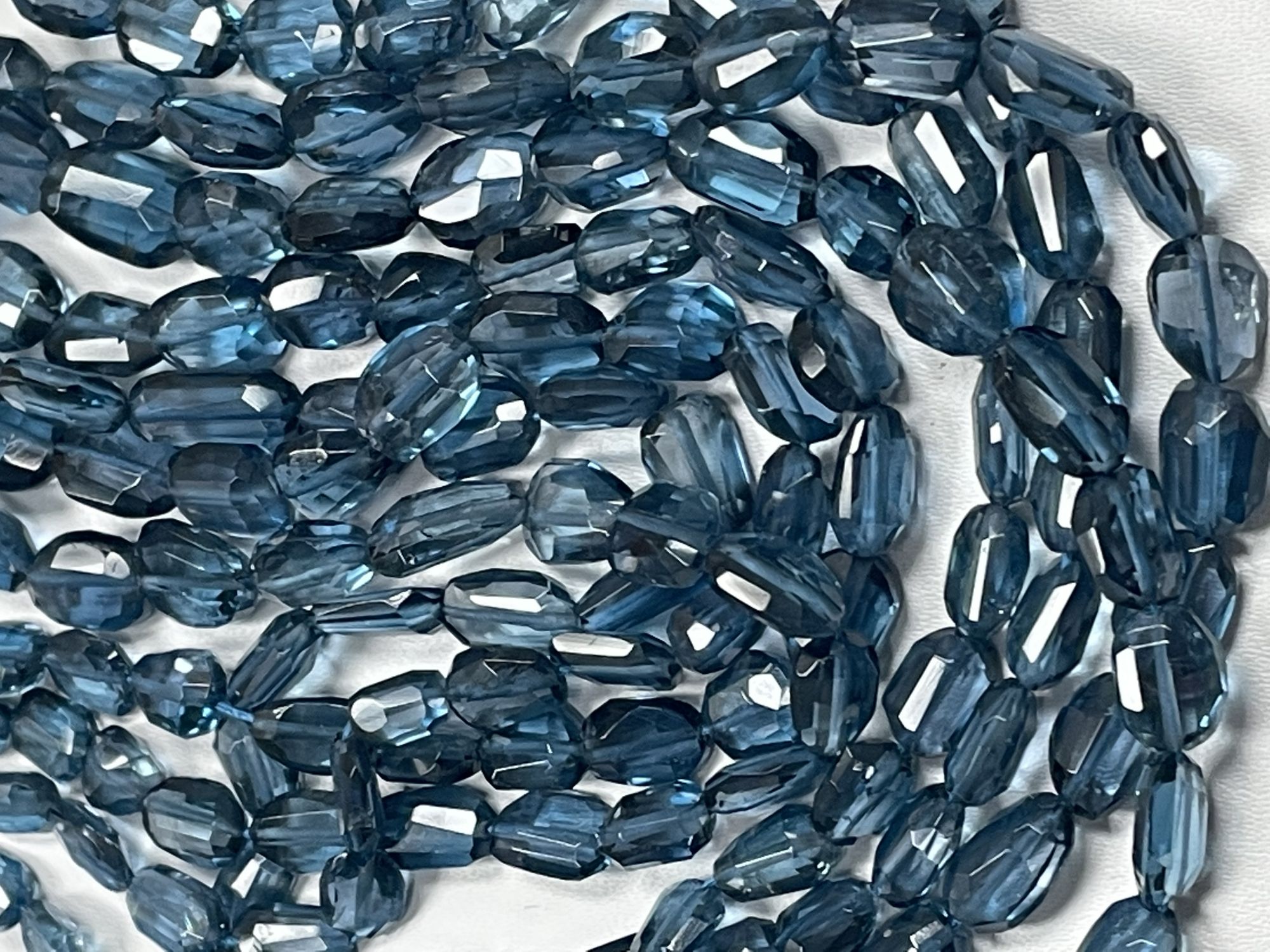 London Blue Topaz Nugget Faceted