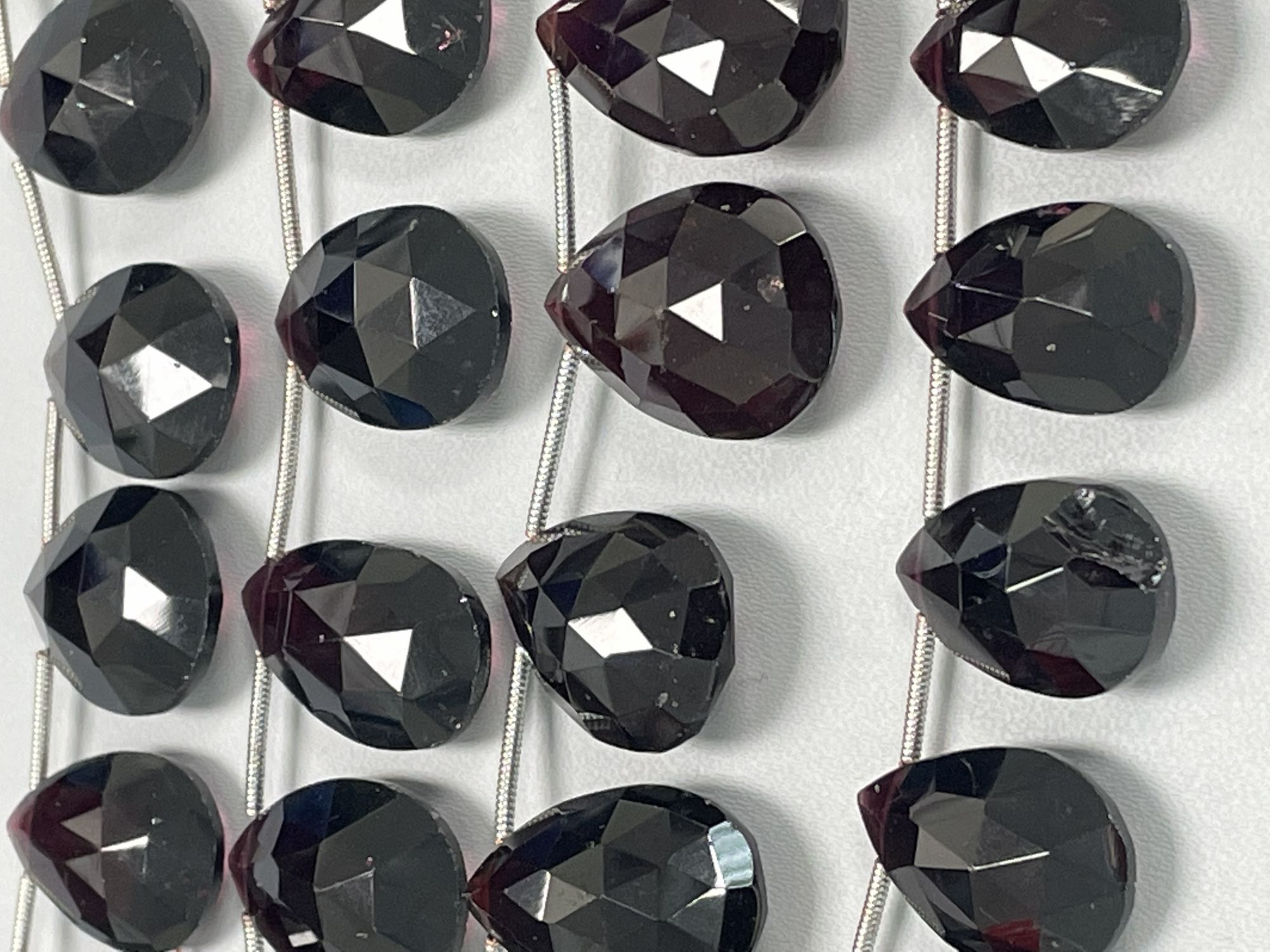 Red Garnet Pear Faceted