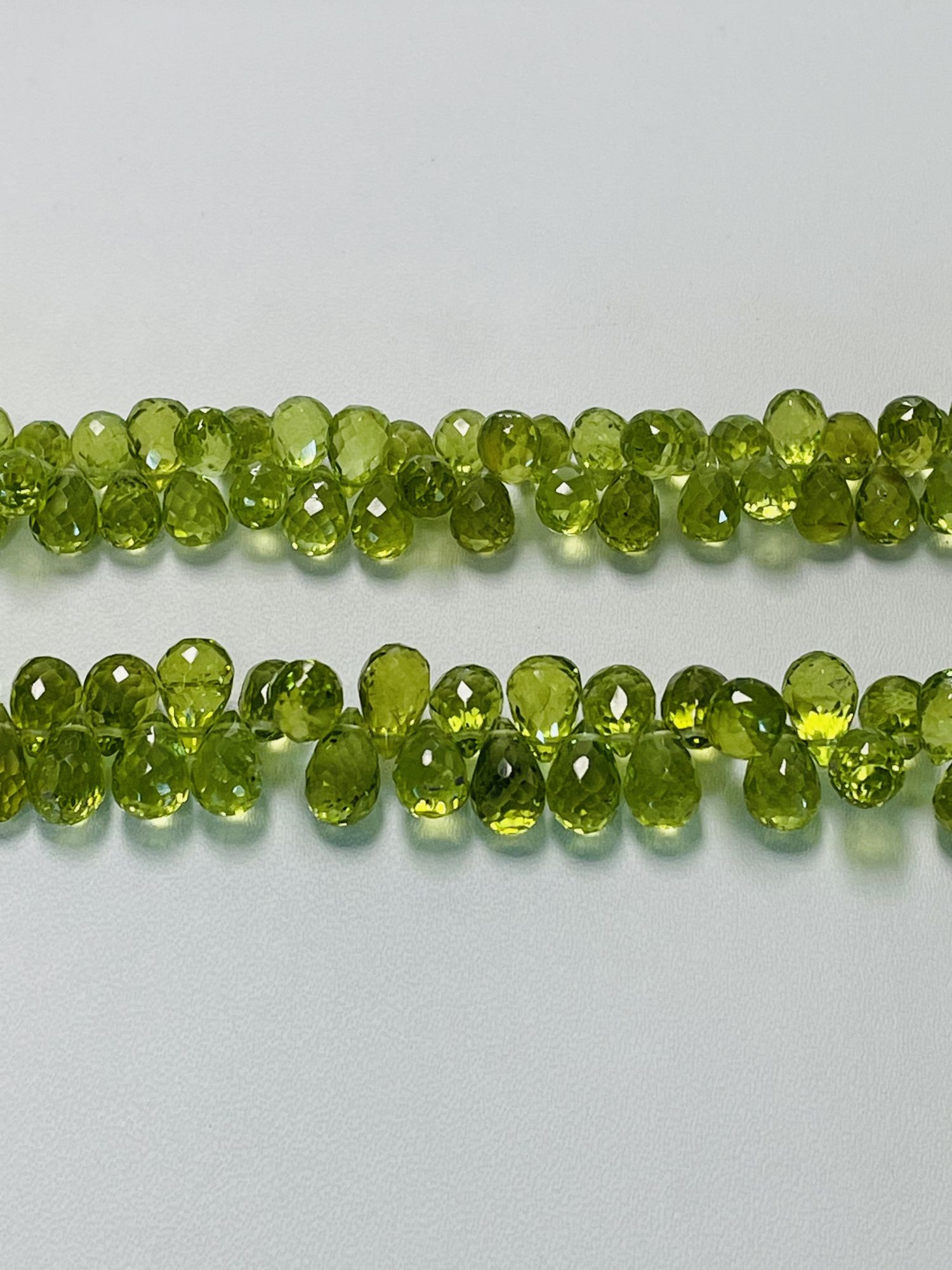 Peridot Drop Faceted