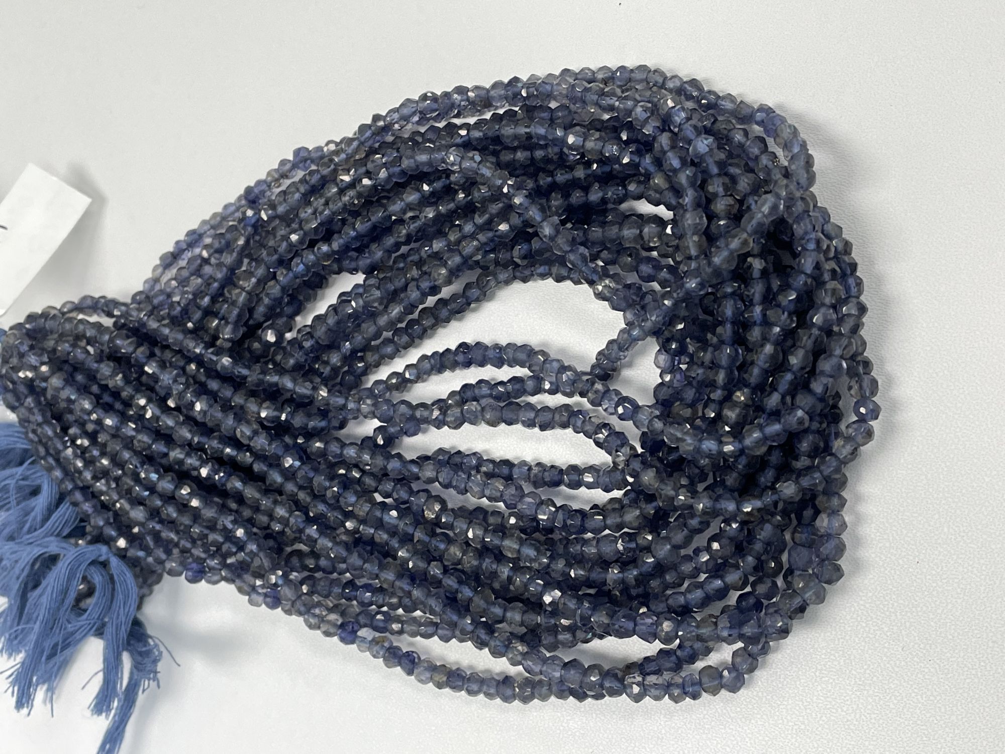 Iolite Rondelle Faceted