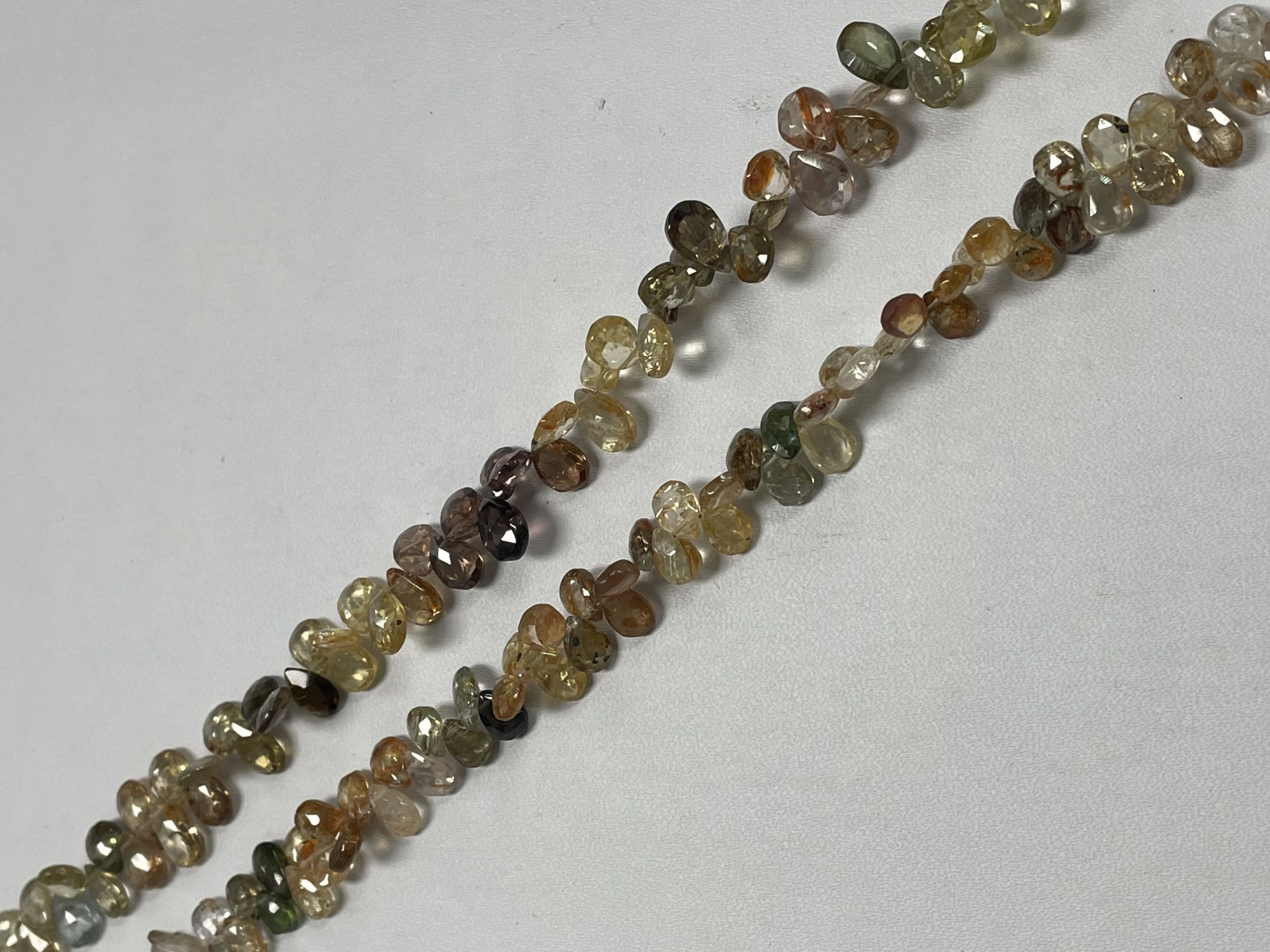 Multi Zircon Pear Faceted
