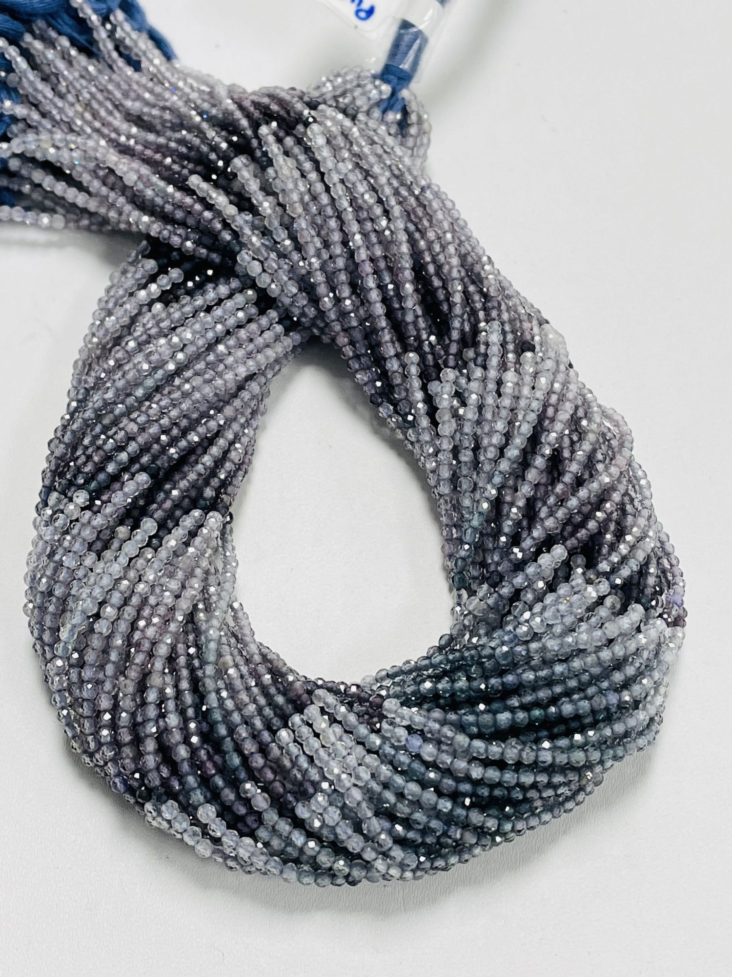 Shaded Purple Spinel Rondelle Faceted