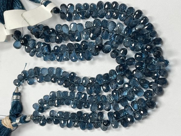 London Blue Topaz  Drop Faceted
