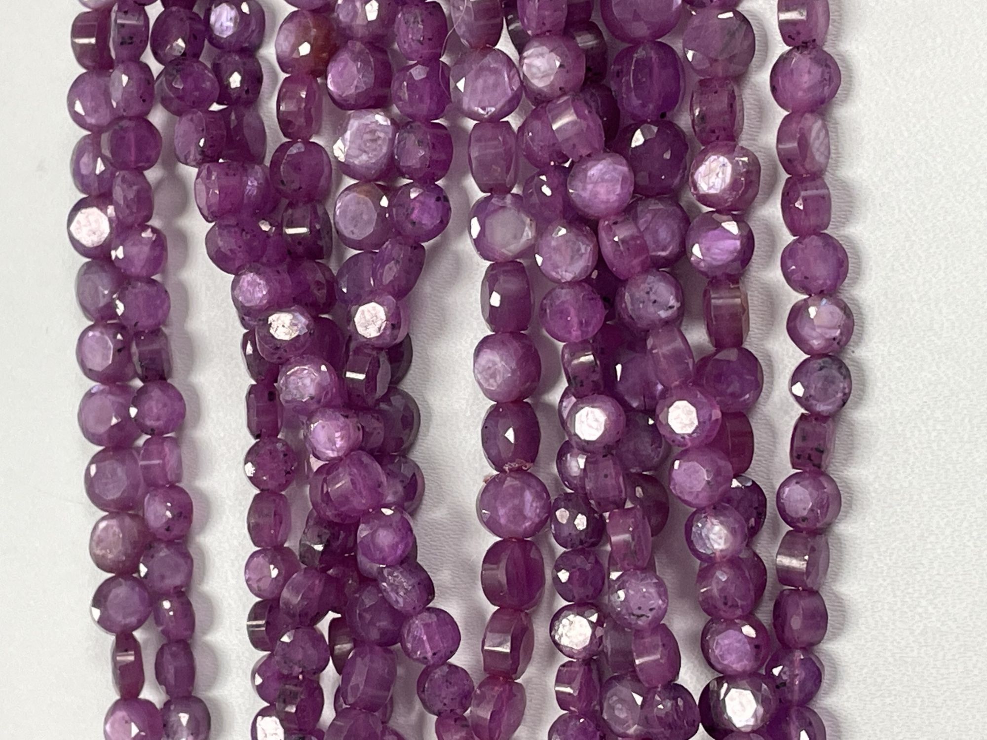Star Ruby Coin Faceted