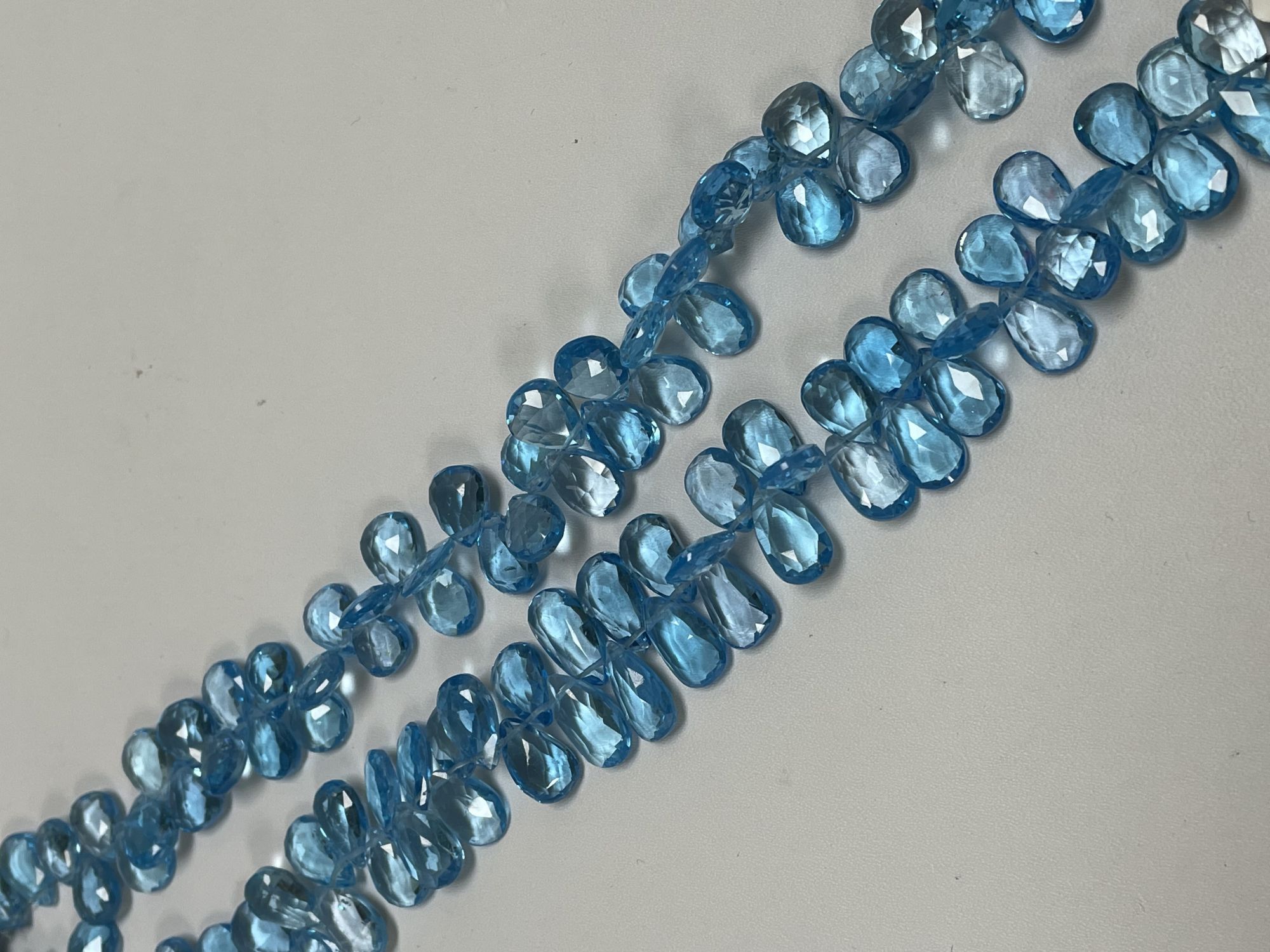 Swiss Blue Topaz Pear Faceted
