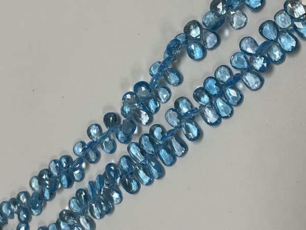 Swiss Blue Topaz Pear Faceted