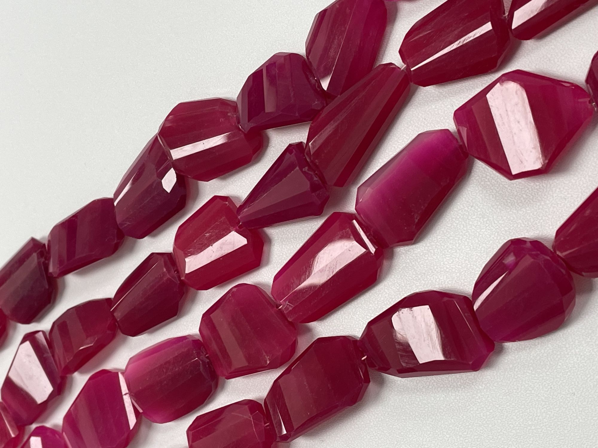 Pink Chalcedony Nugget Faceted