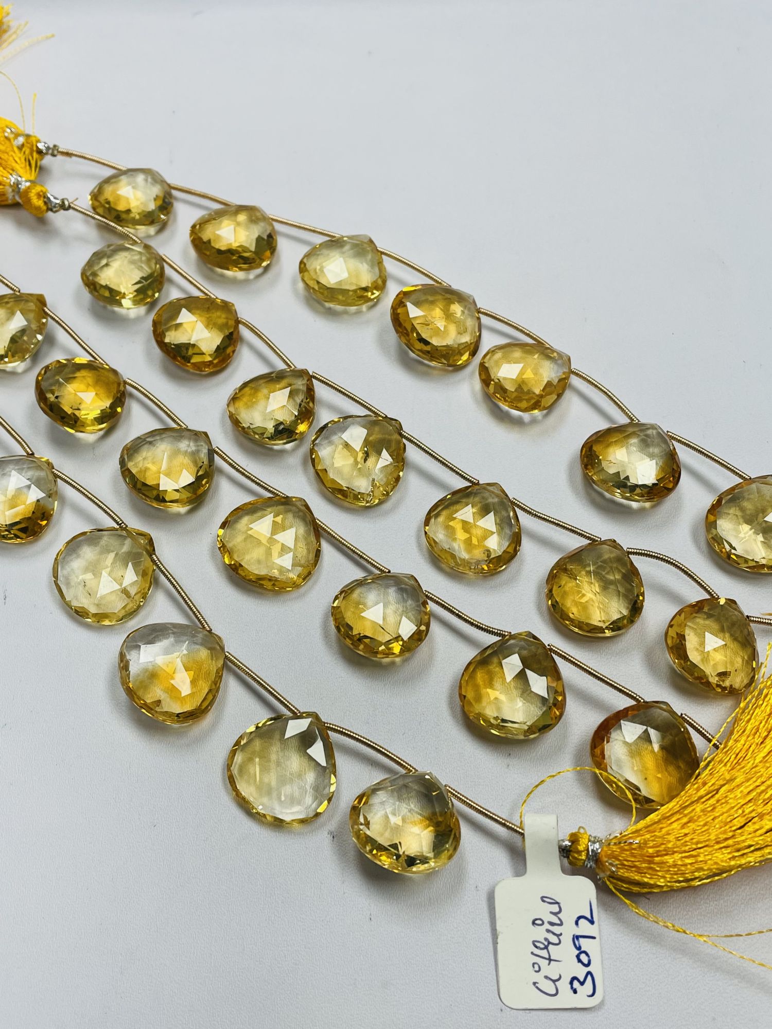 Citrine Heart Faceted