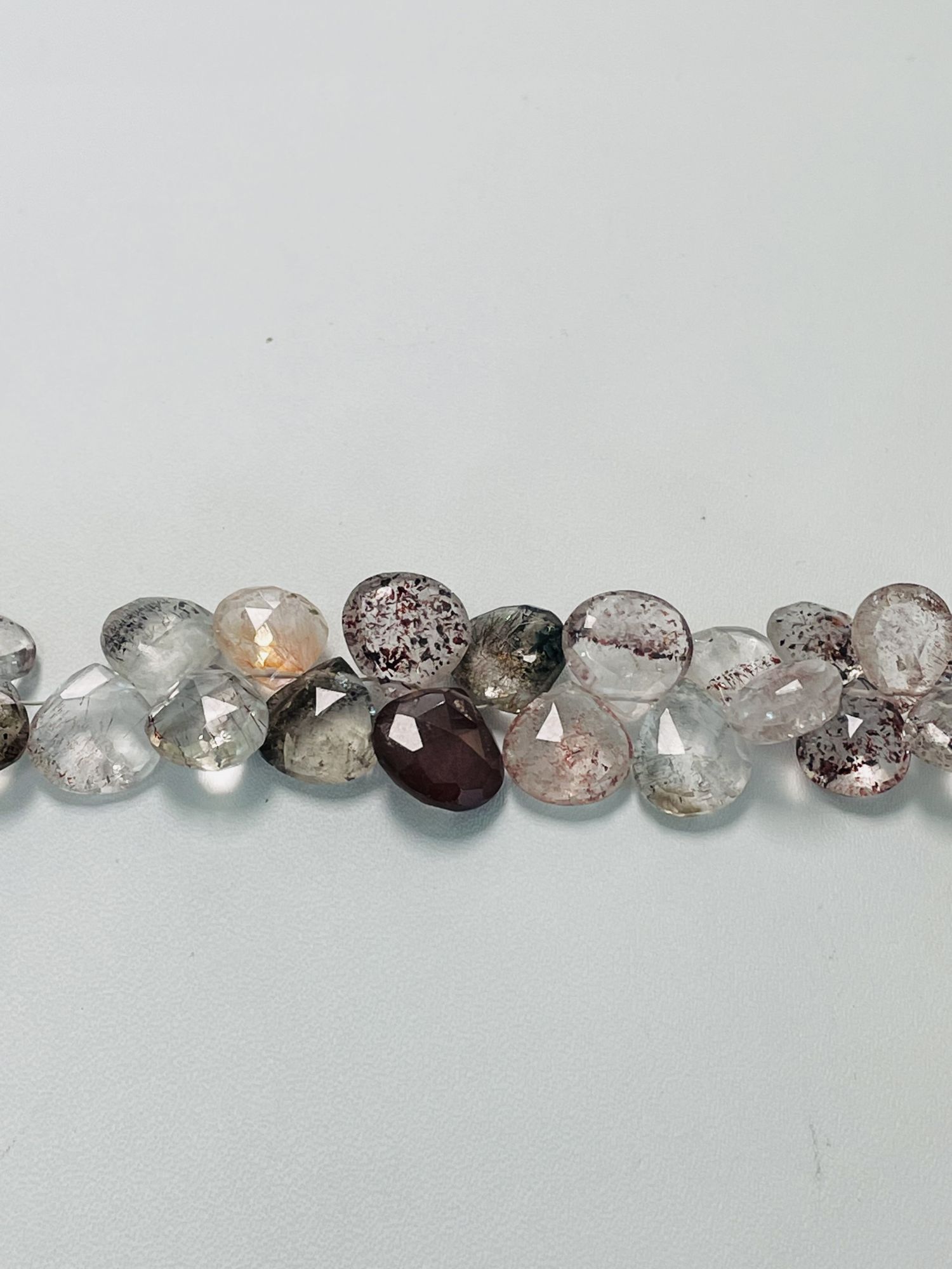 Moss Amethyst Heart Faceted