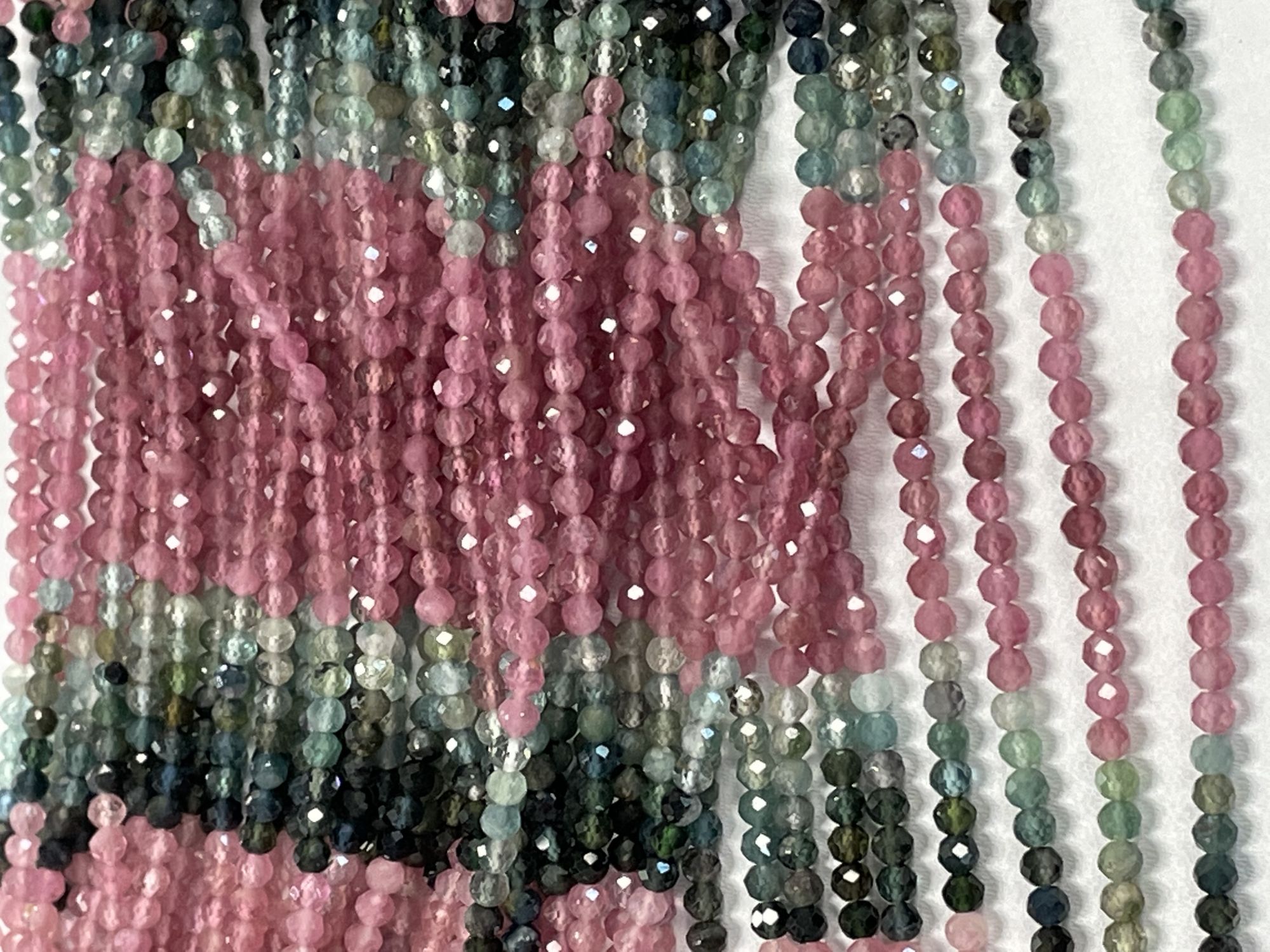 Multi Tourmaline Rondelle Faceted