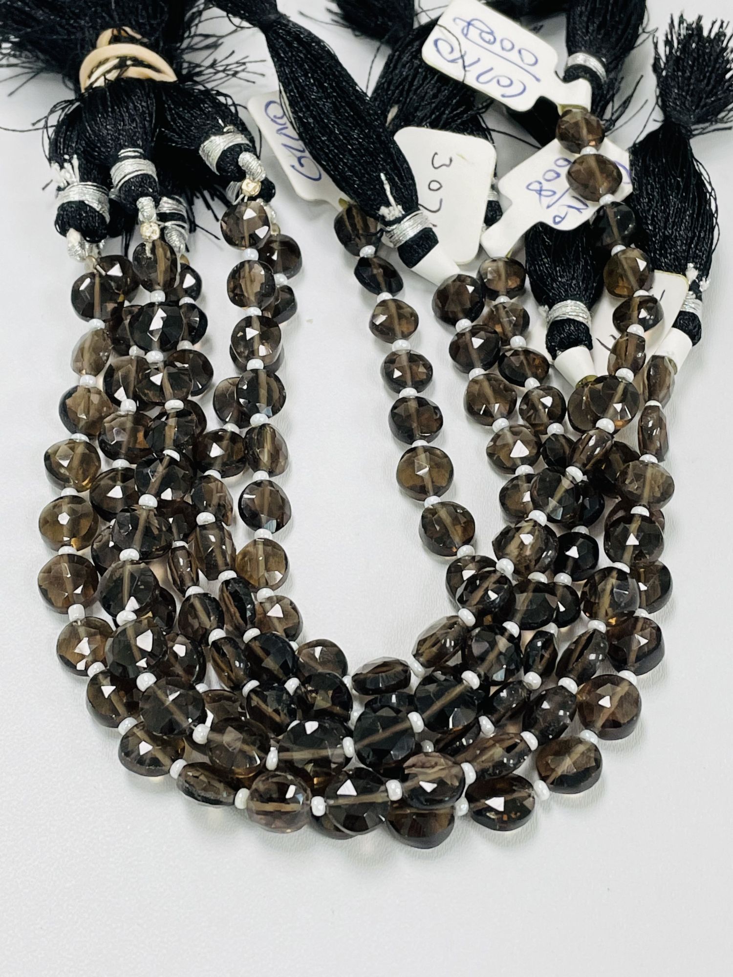 Smoky Quartz Coin Faceted