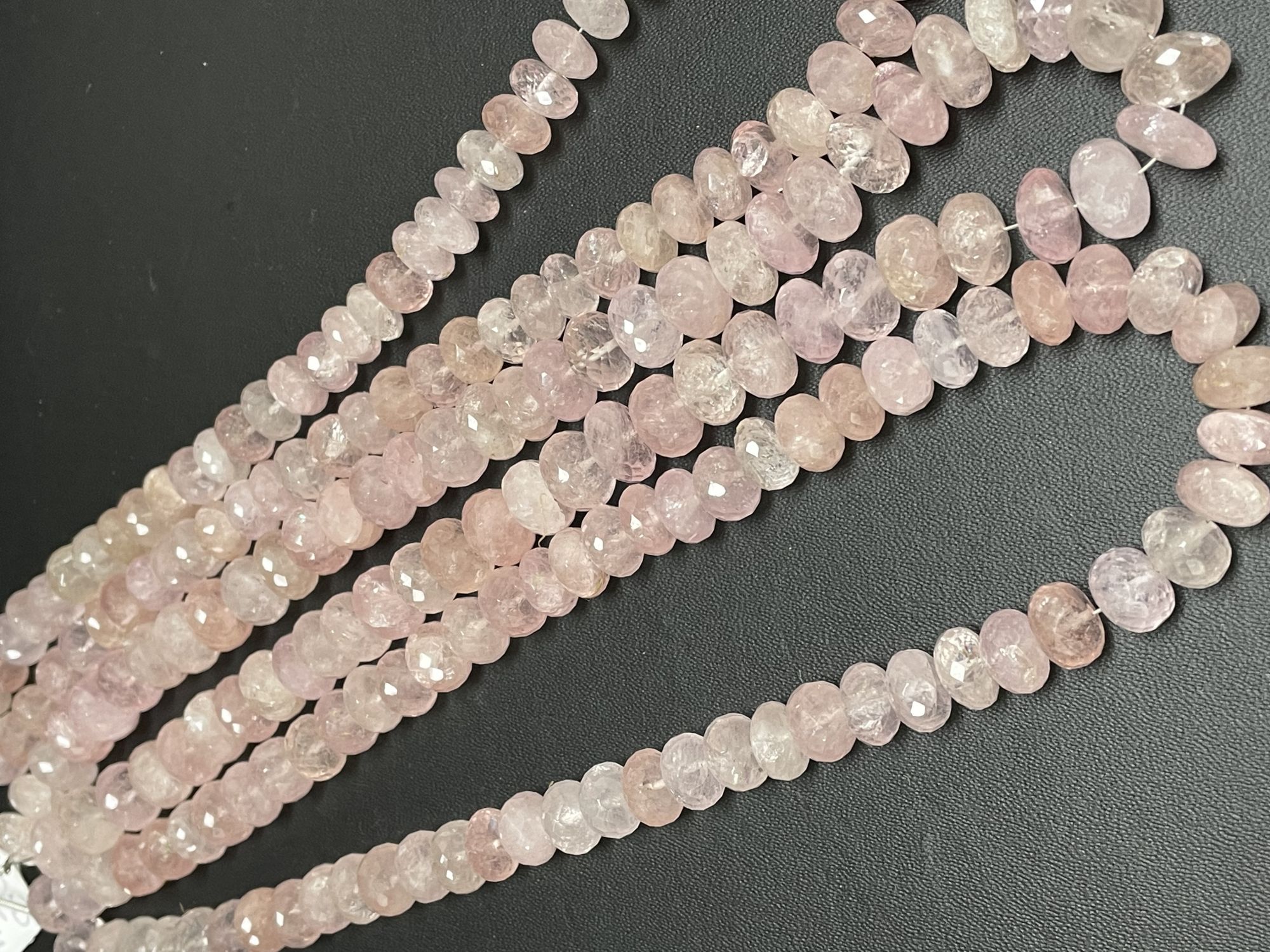Morganite Rondelle Faceted