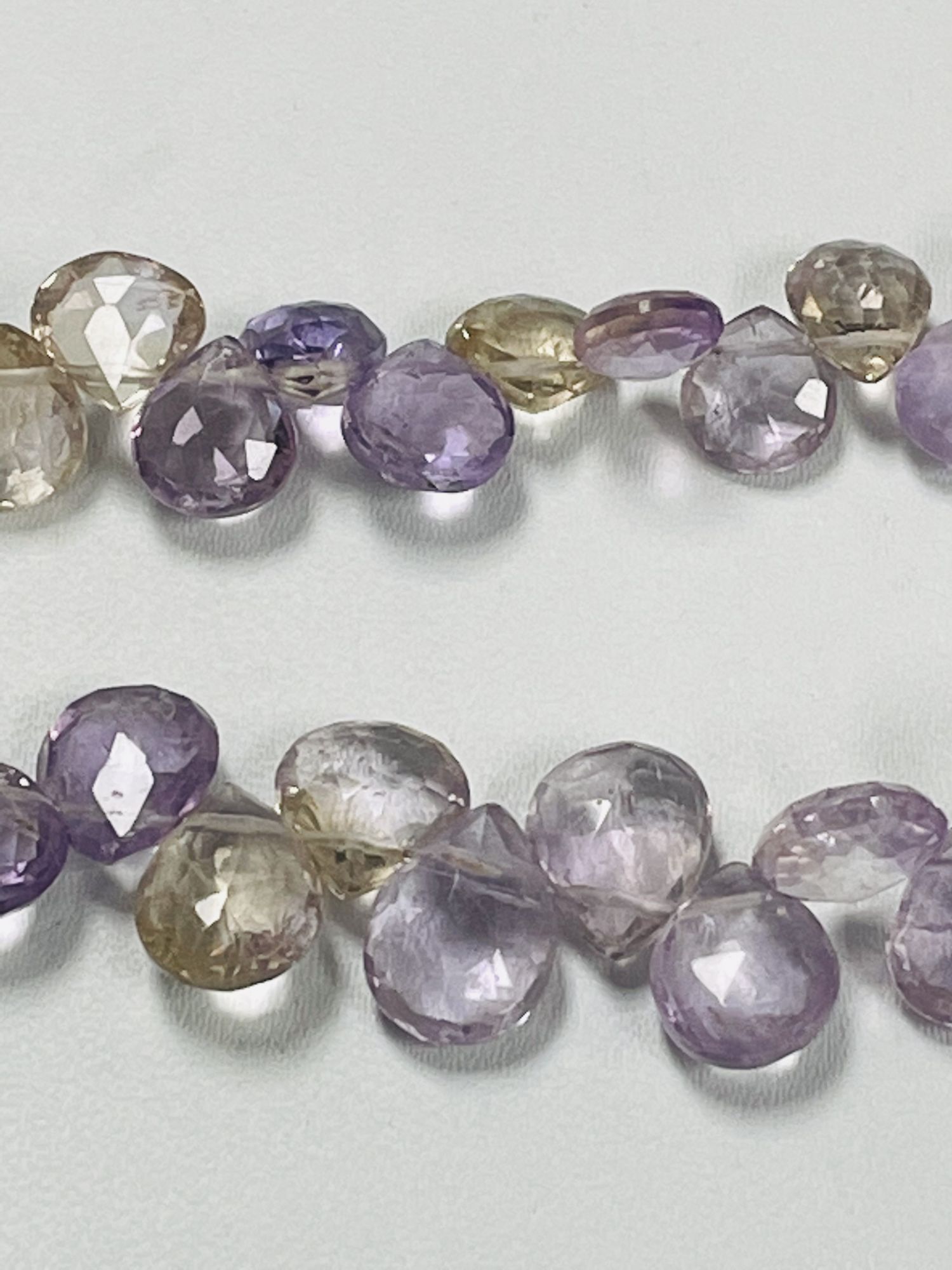 Ametrine Heart Faceted