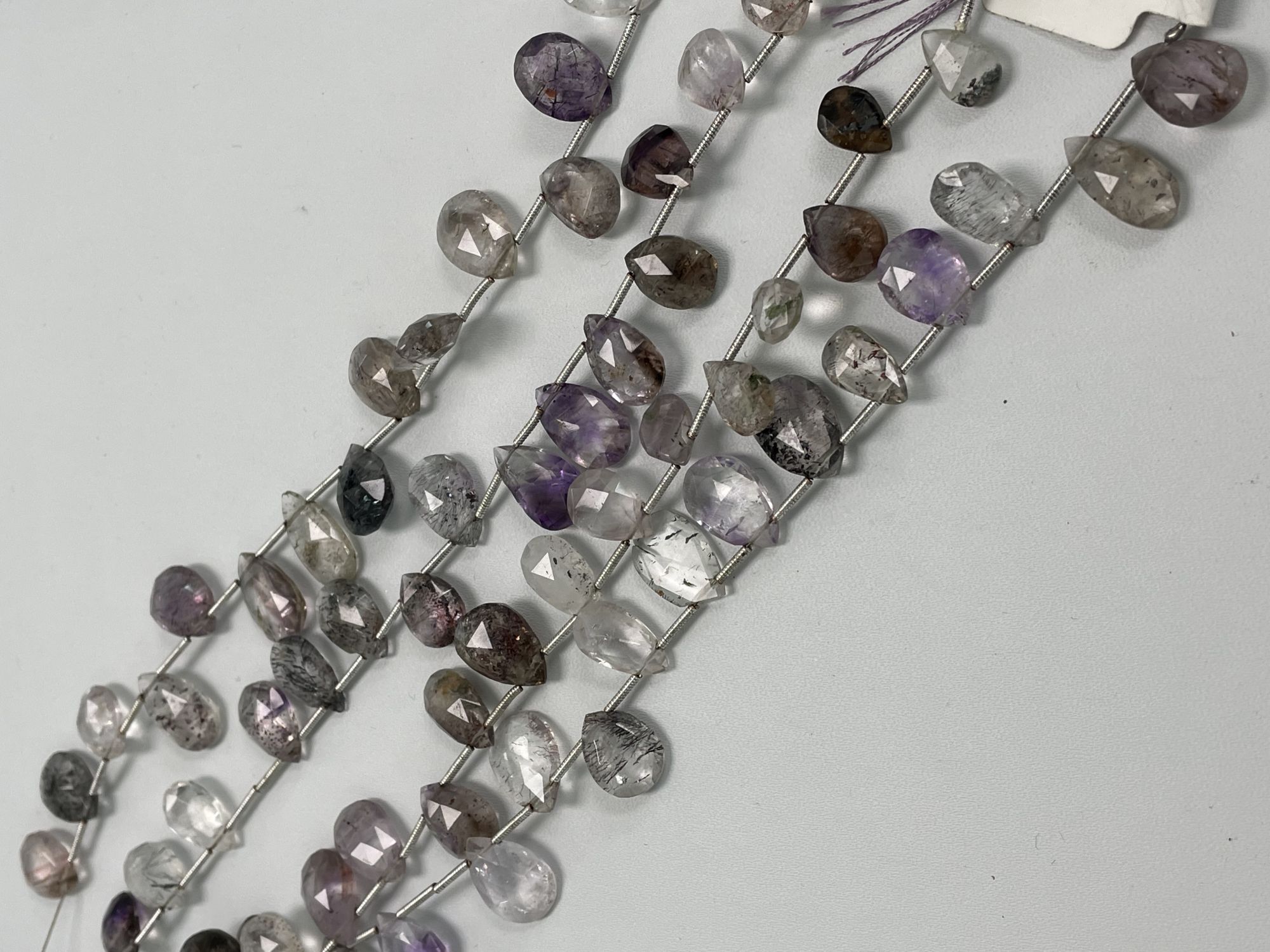 Moss Amethyst Pear Faceted