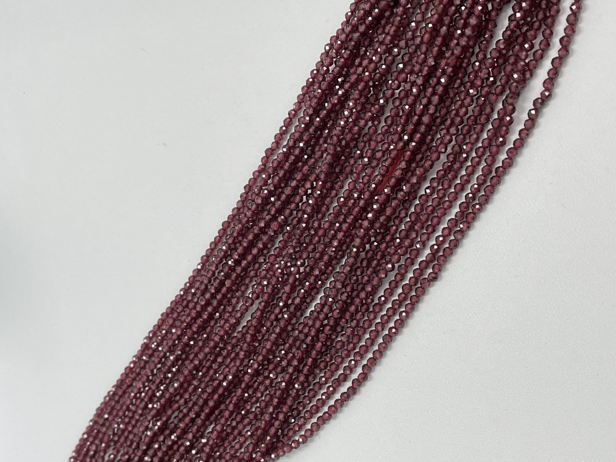 Red Garnet Rondelle Faceted