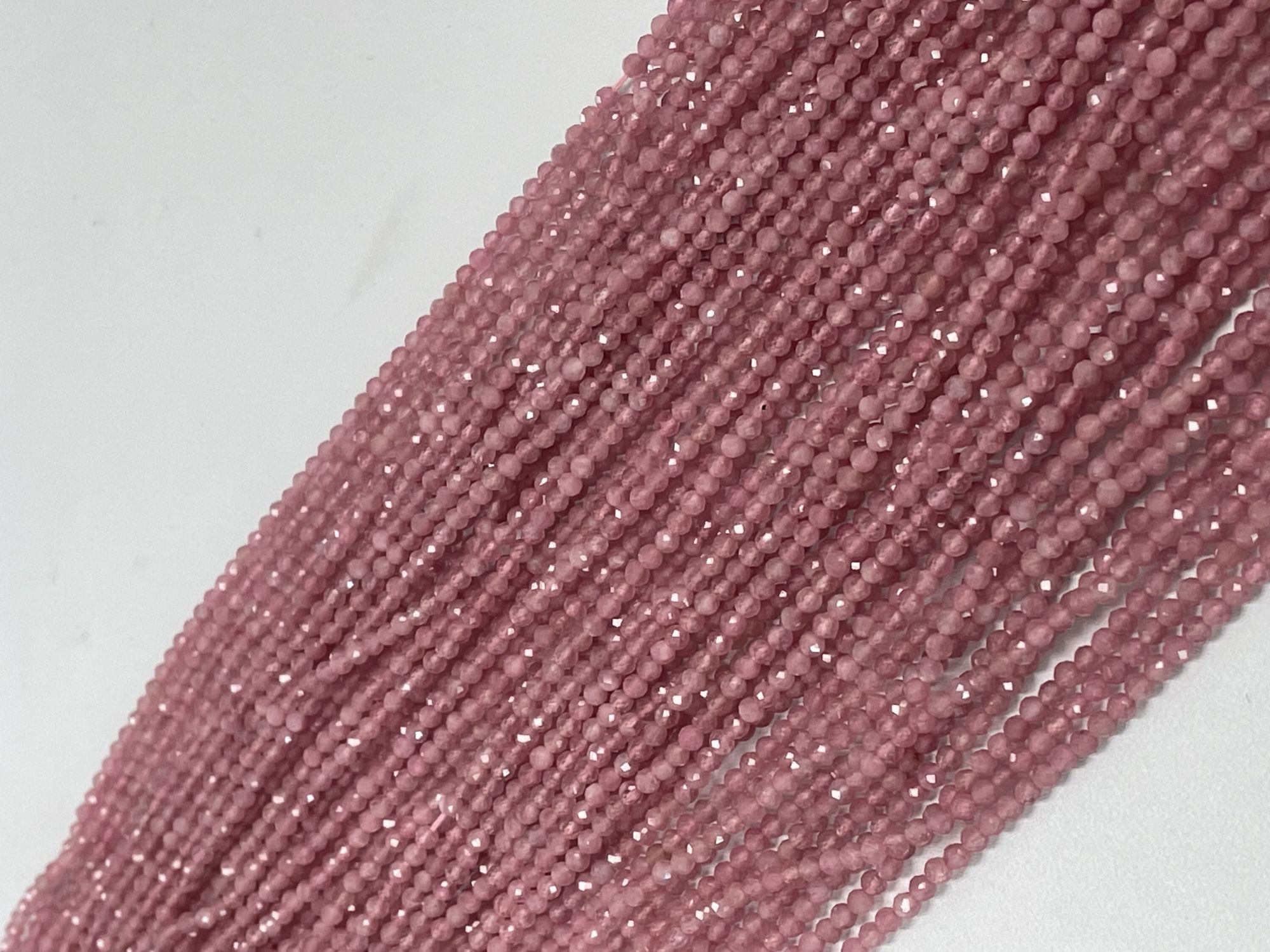 Pink Tourmaline Rondelle Faceted