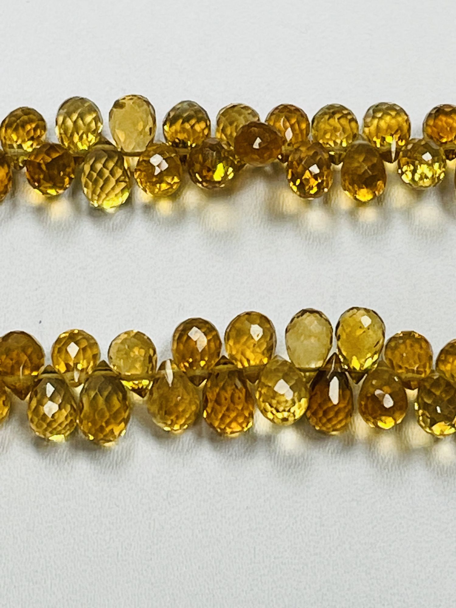 Citrine Drop Faceted