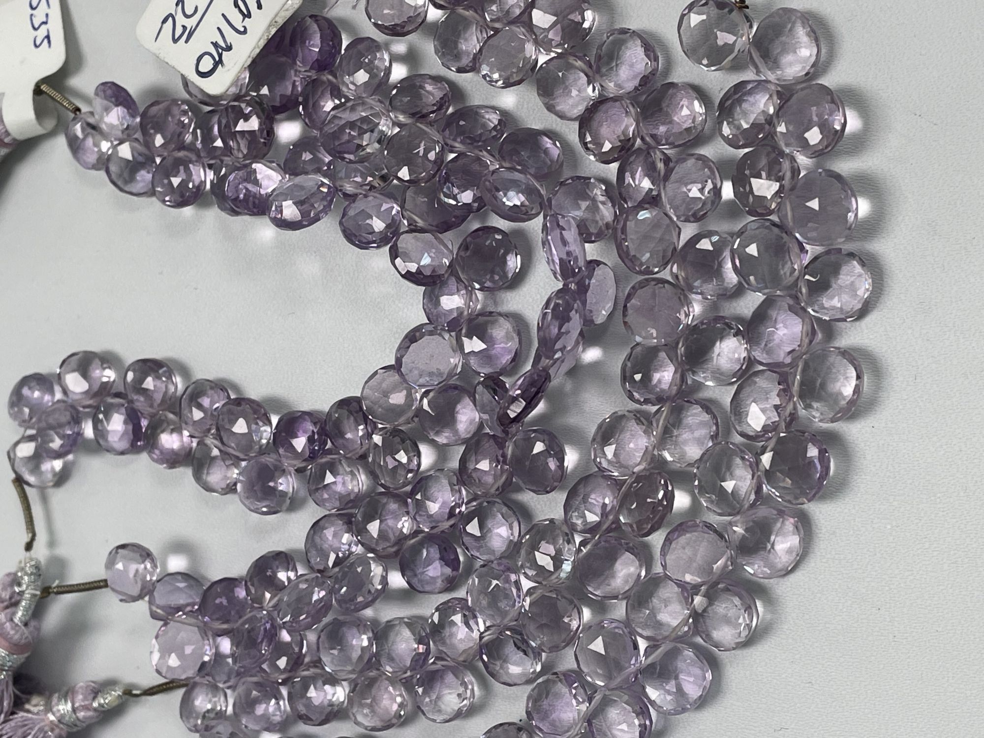 Pink Amethyst Heart Faceted