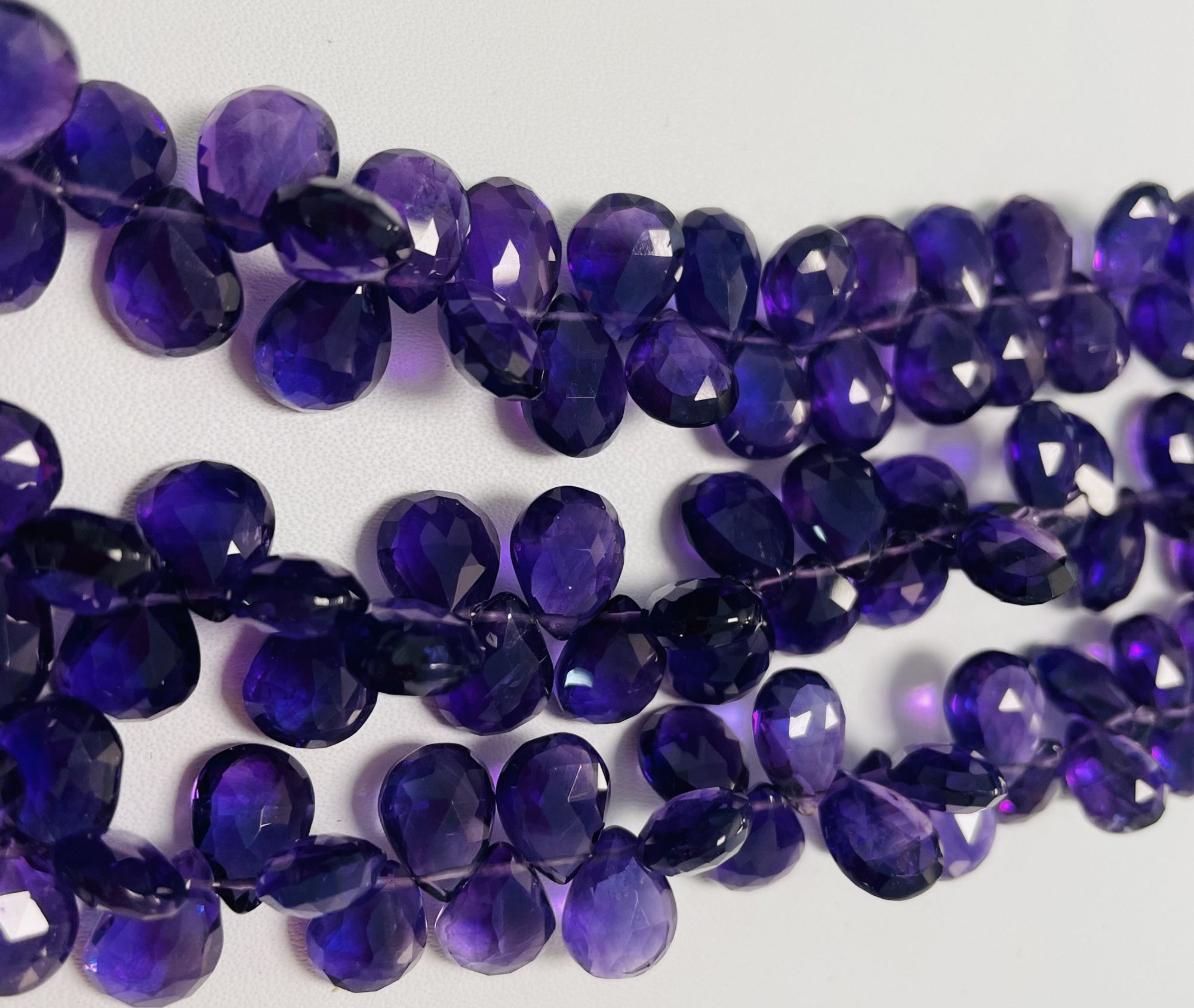 Purple Amethyst Pear Faceted