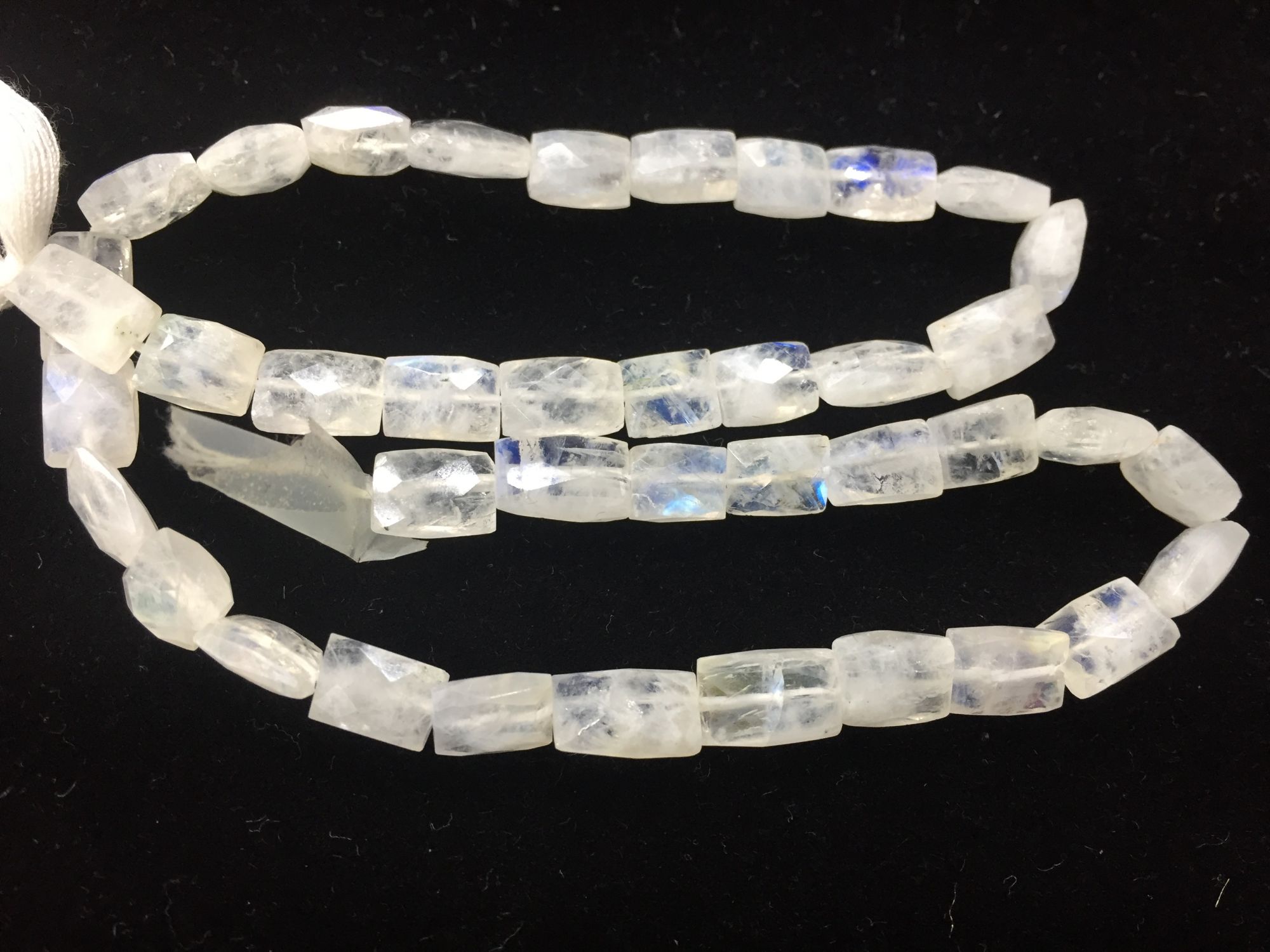 Rainbow Moonstone Chiclets Faceted