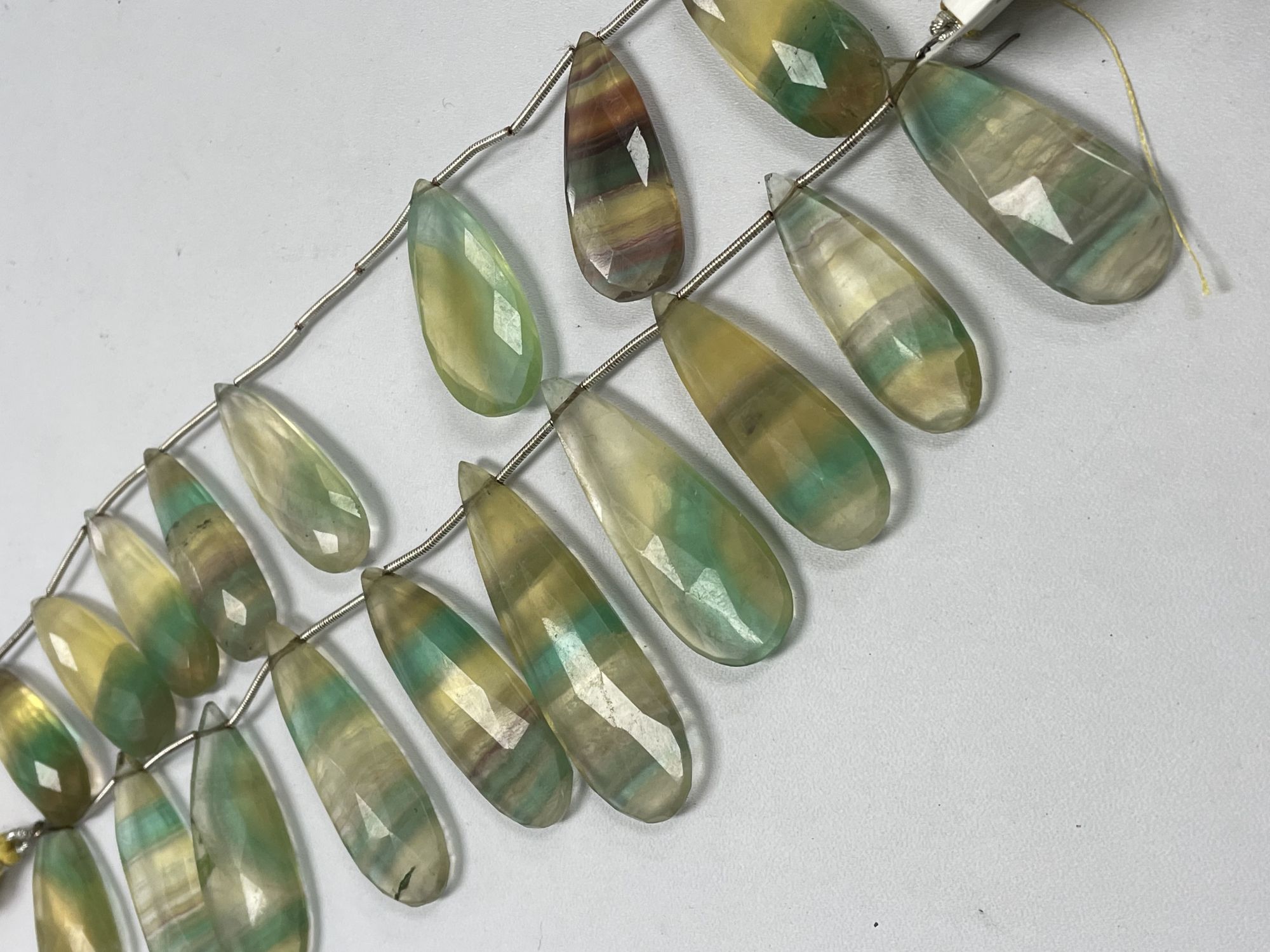 Flourite Long Pear Faceted